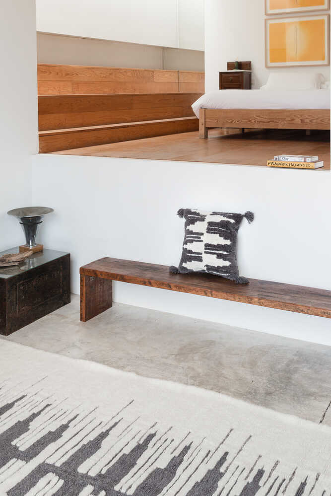 Throw Pillow Zagros Charcoal Natural