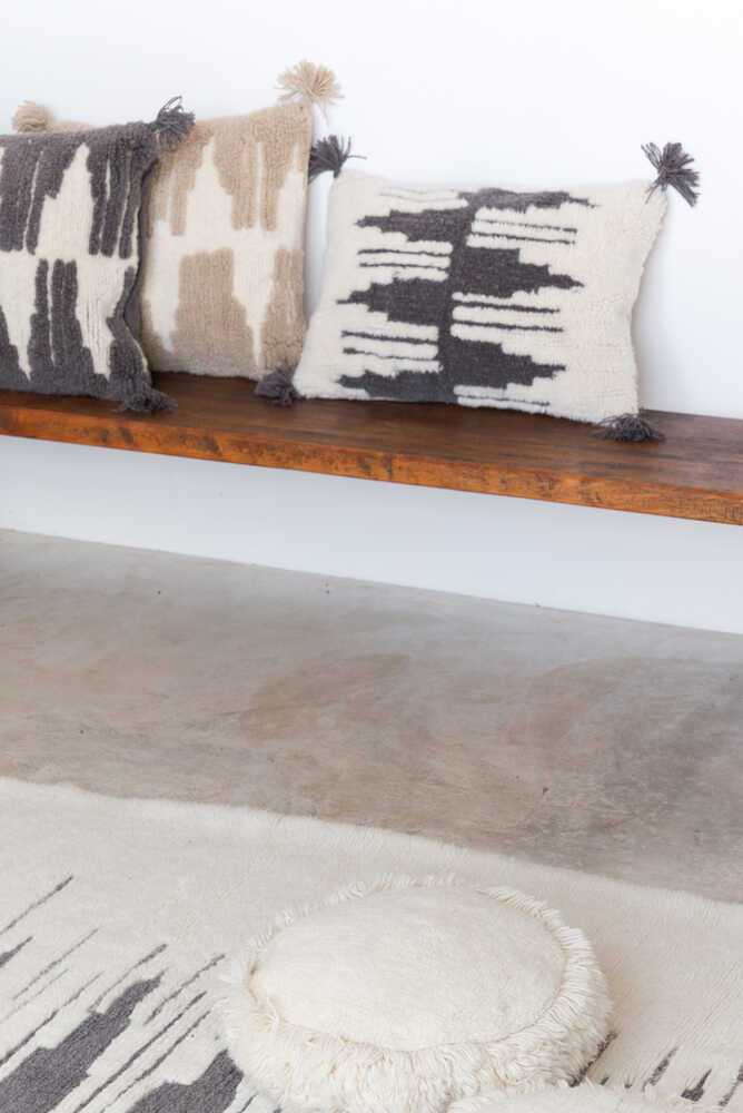 Throw Pillow Zagros Natural-grey