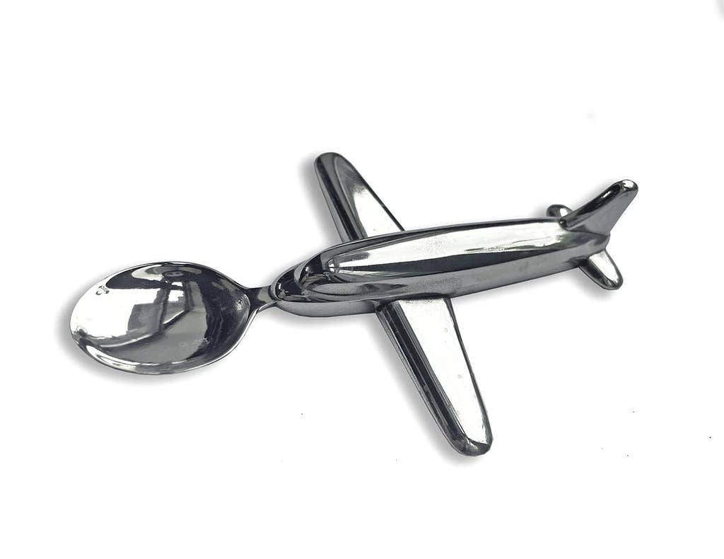 Perry Gargano Heirloom Plane Baby Spoon Silver Spoon