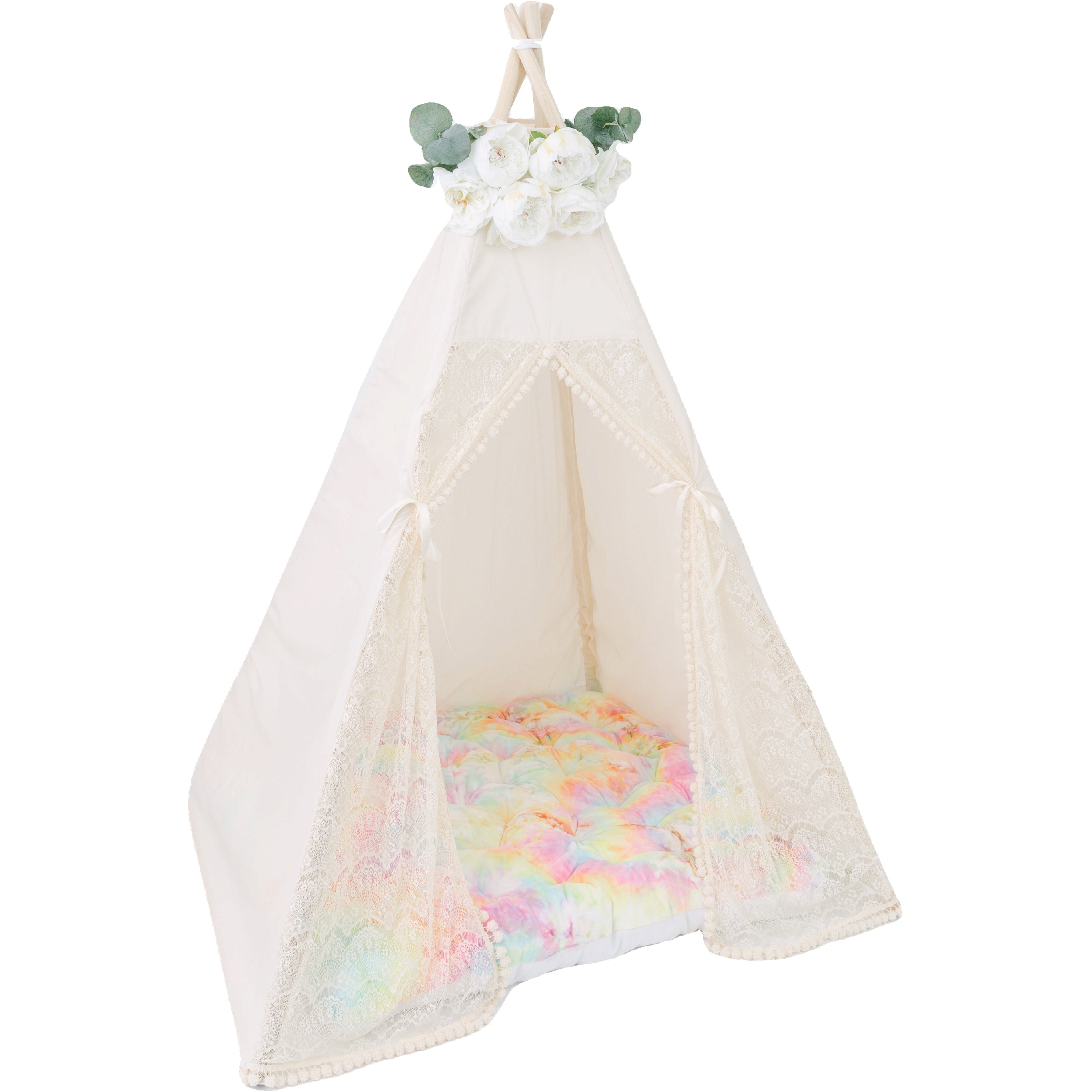 The Rainbow Tie-Dye Cuddle Play Mattress