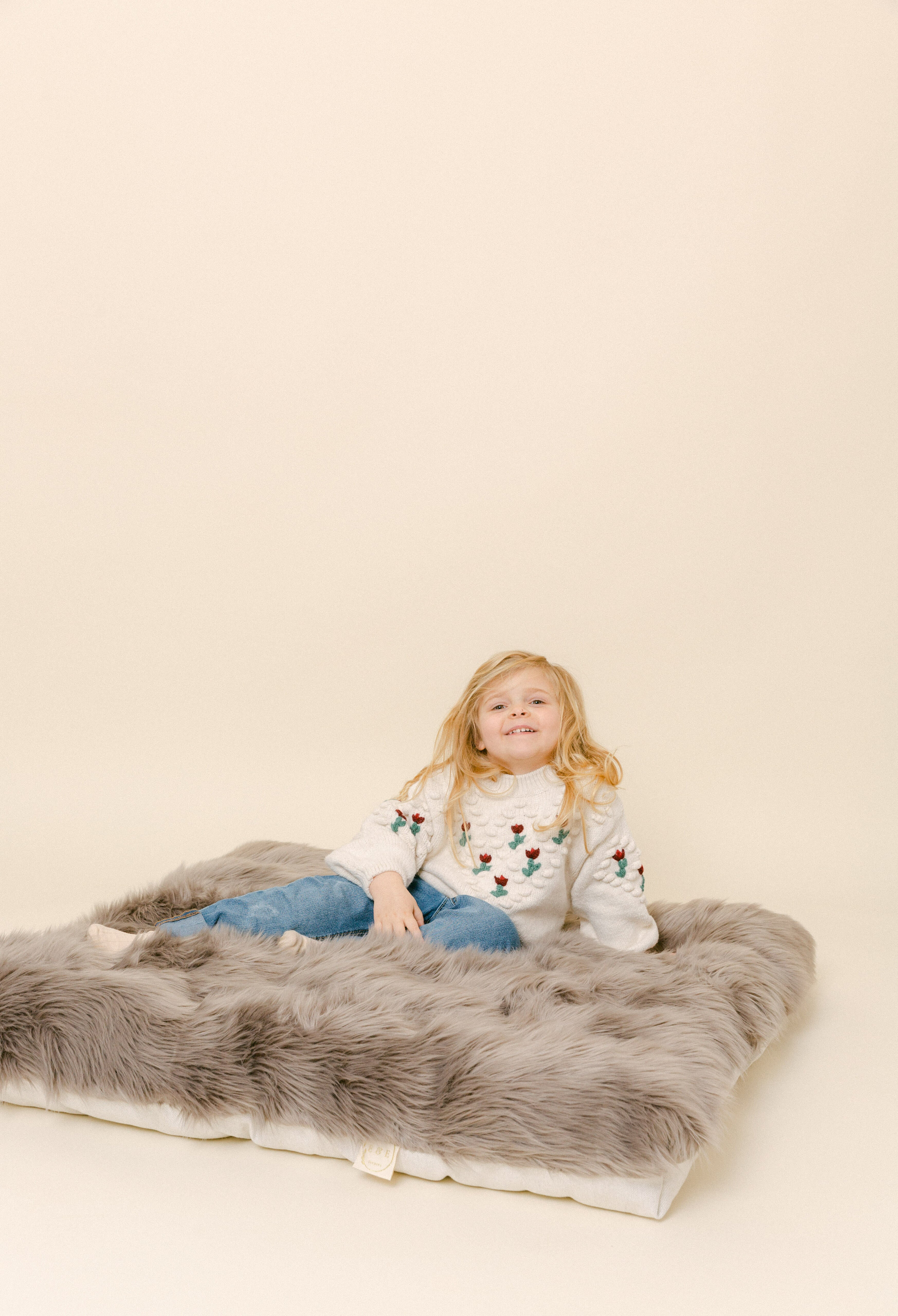 The Grey Luxury Shag Play Mattress