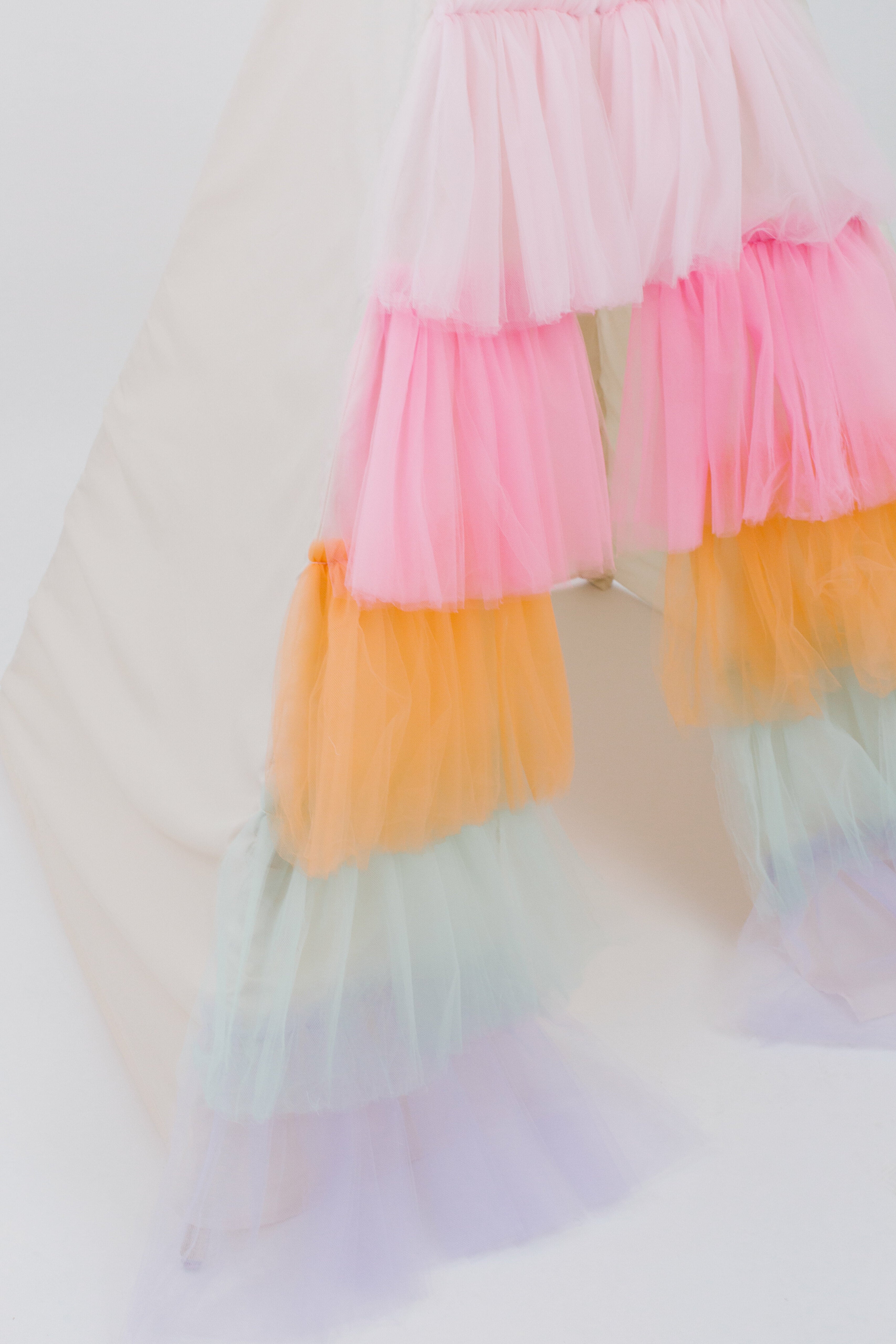 The Rainbow Tulle Play Tent