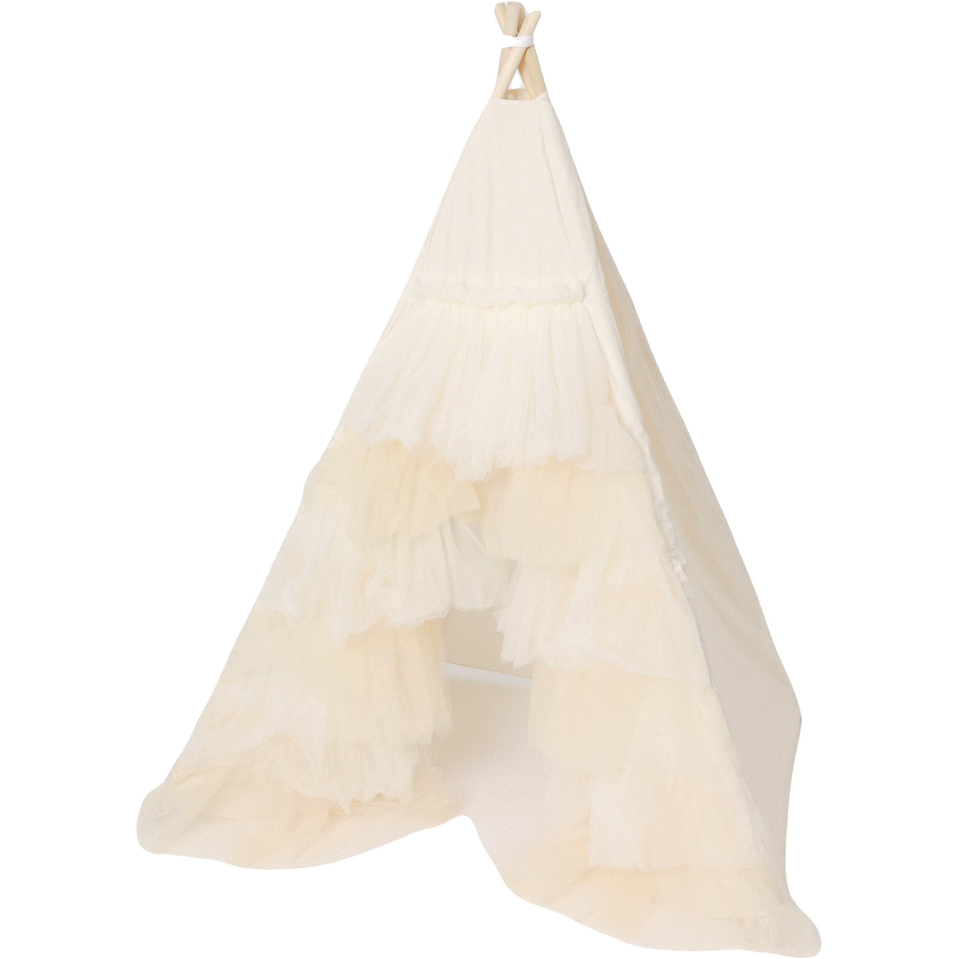The Ivory Tulle Ruffle Play Tent