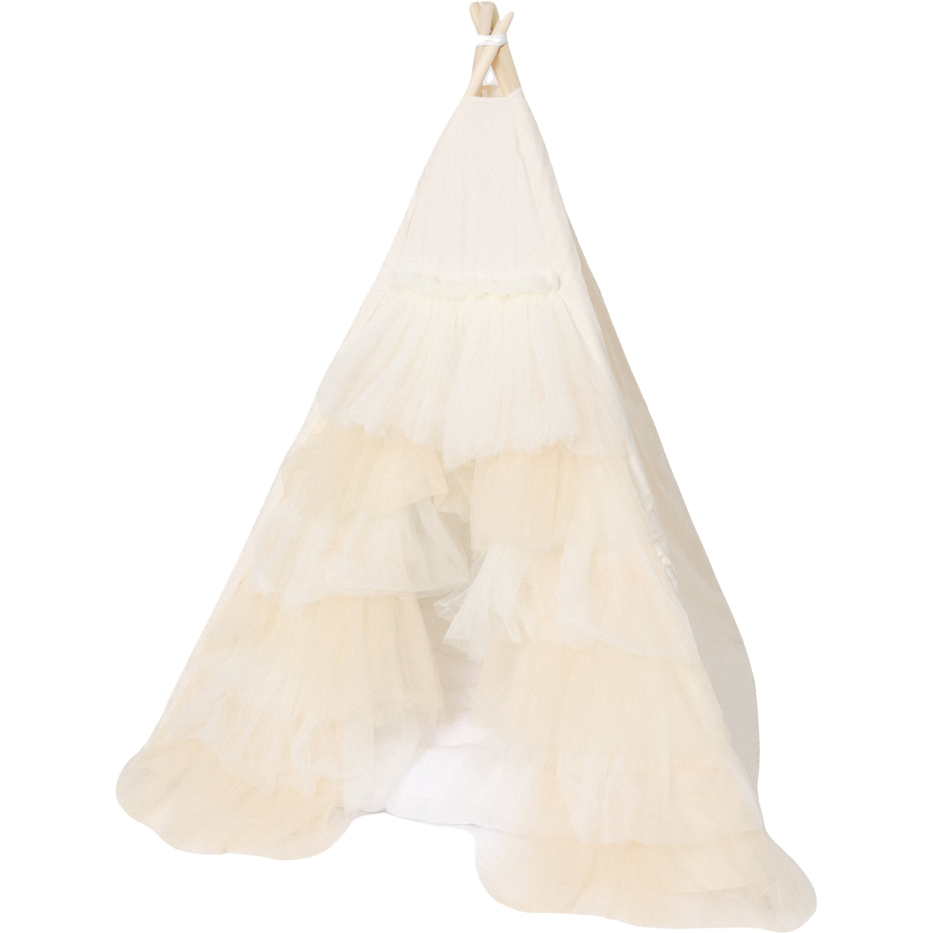 The Ivory Tulle Ruffle Play Tent