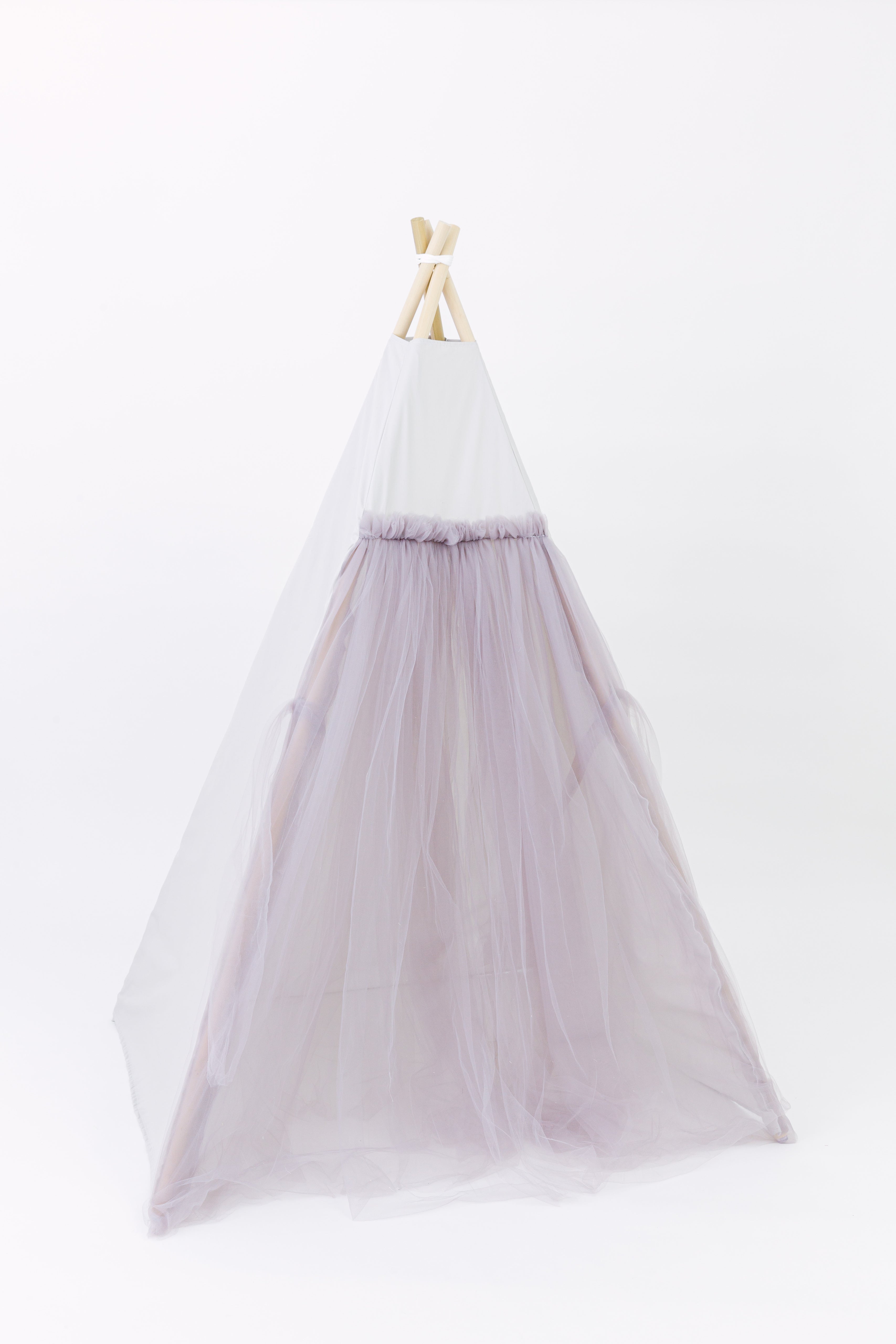 The Gray Tulle Play Tent