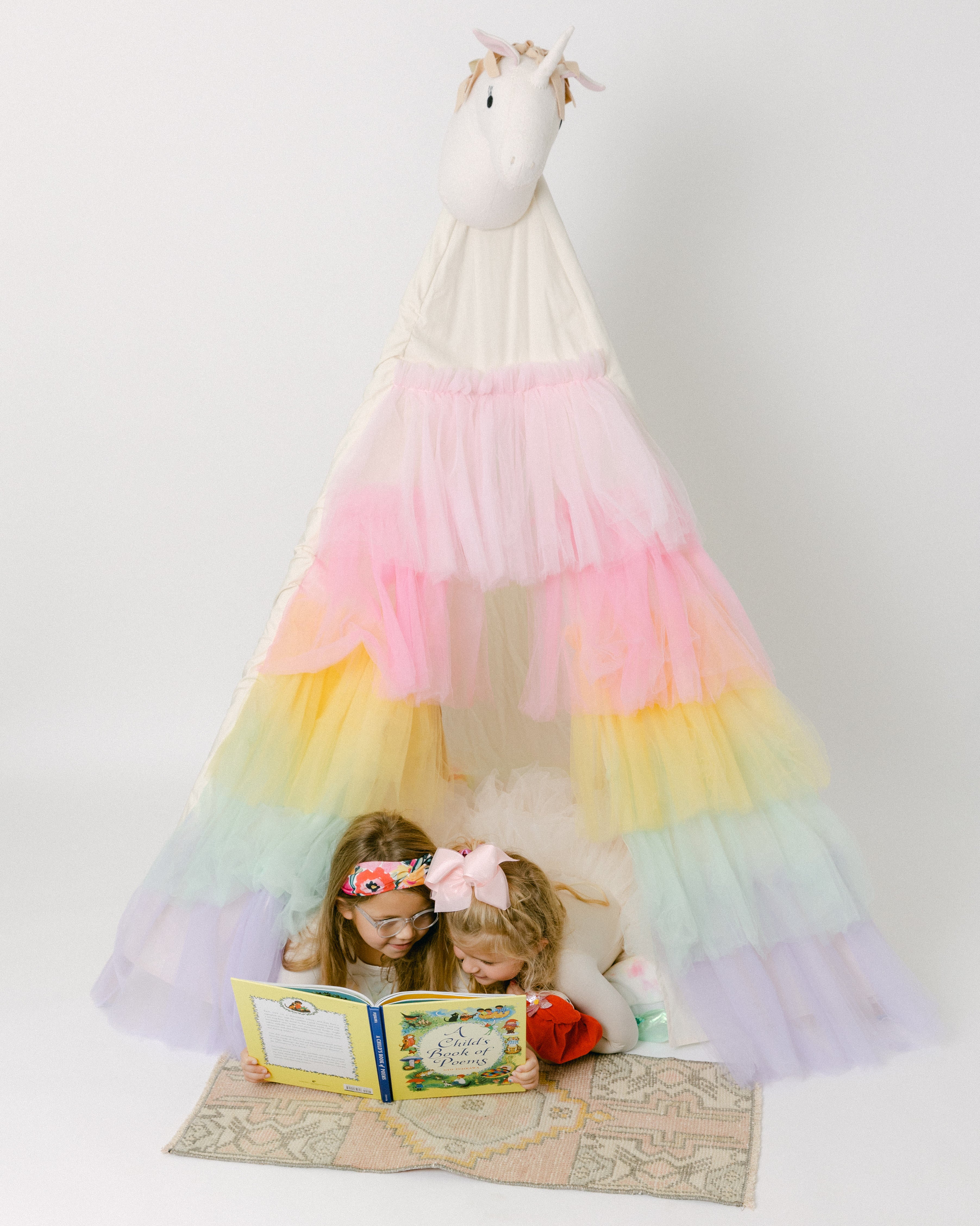 The Rainbow Tulle Play Tent