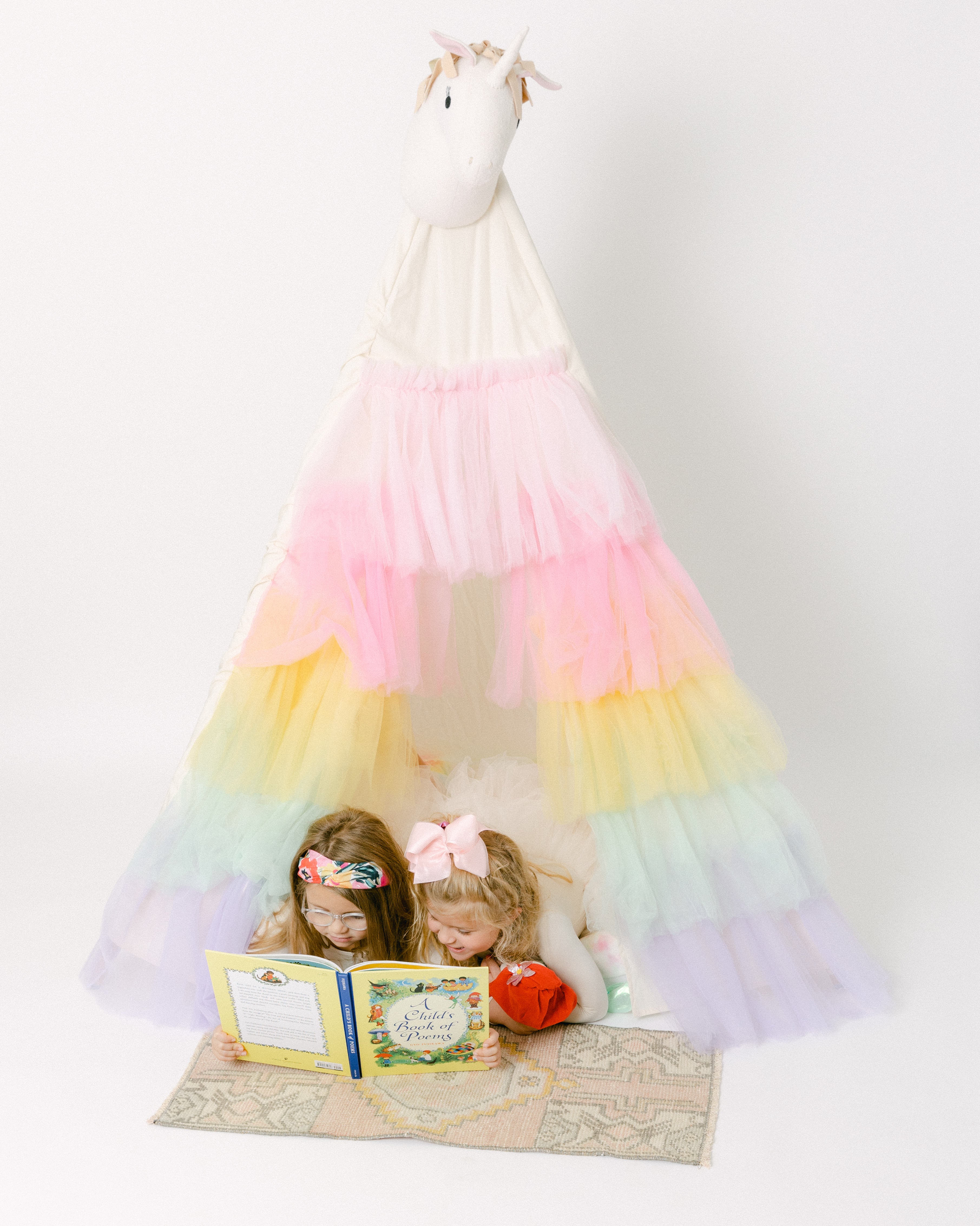 The Rainbow Tulle Play Tent