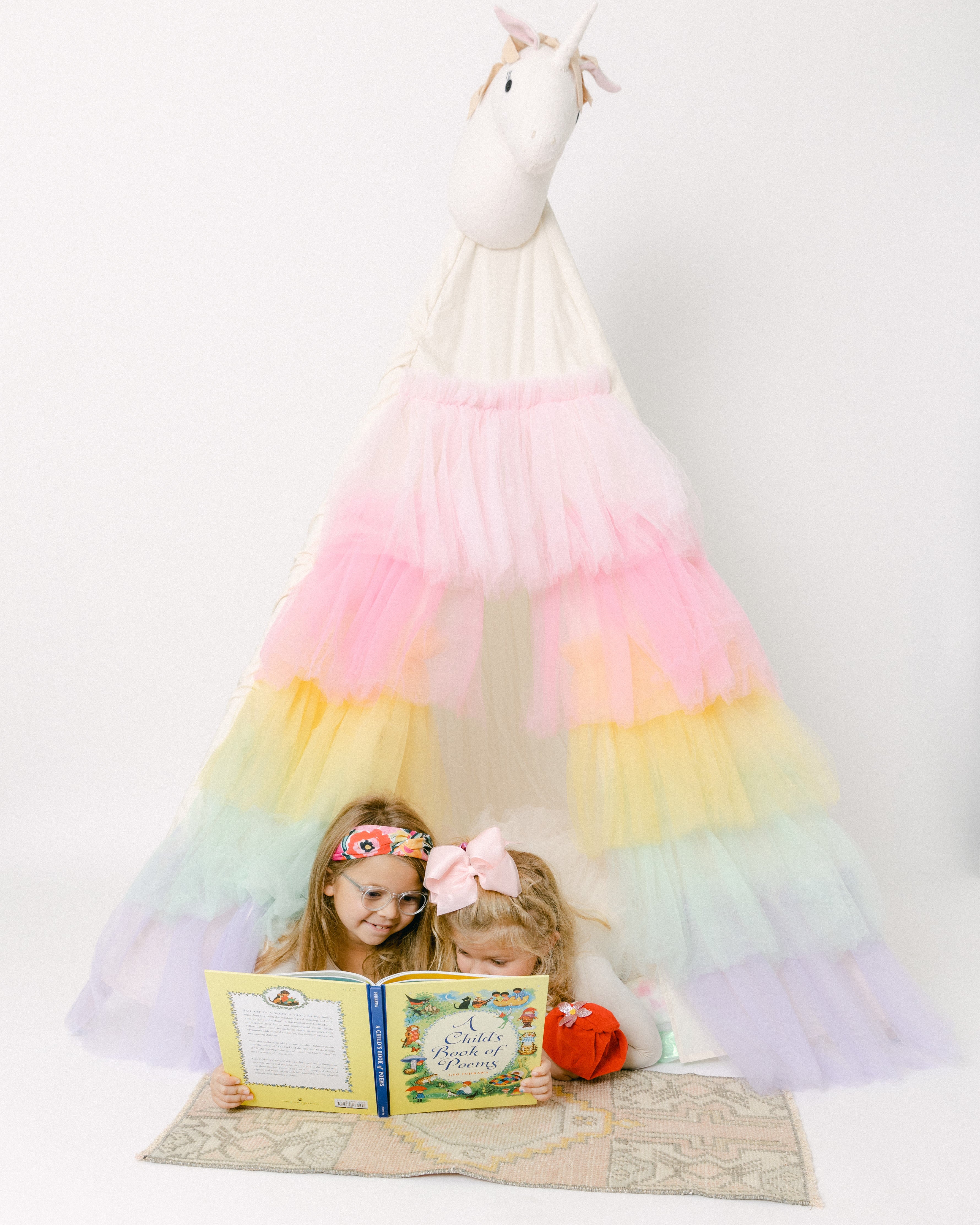 The Rainbow Tulle Play Tent