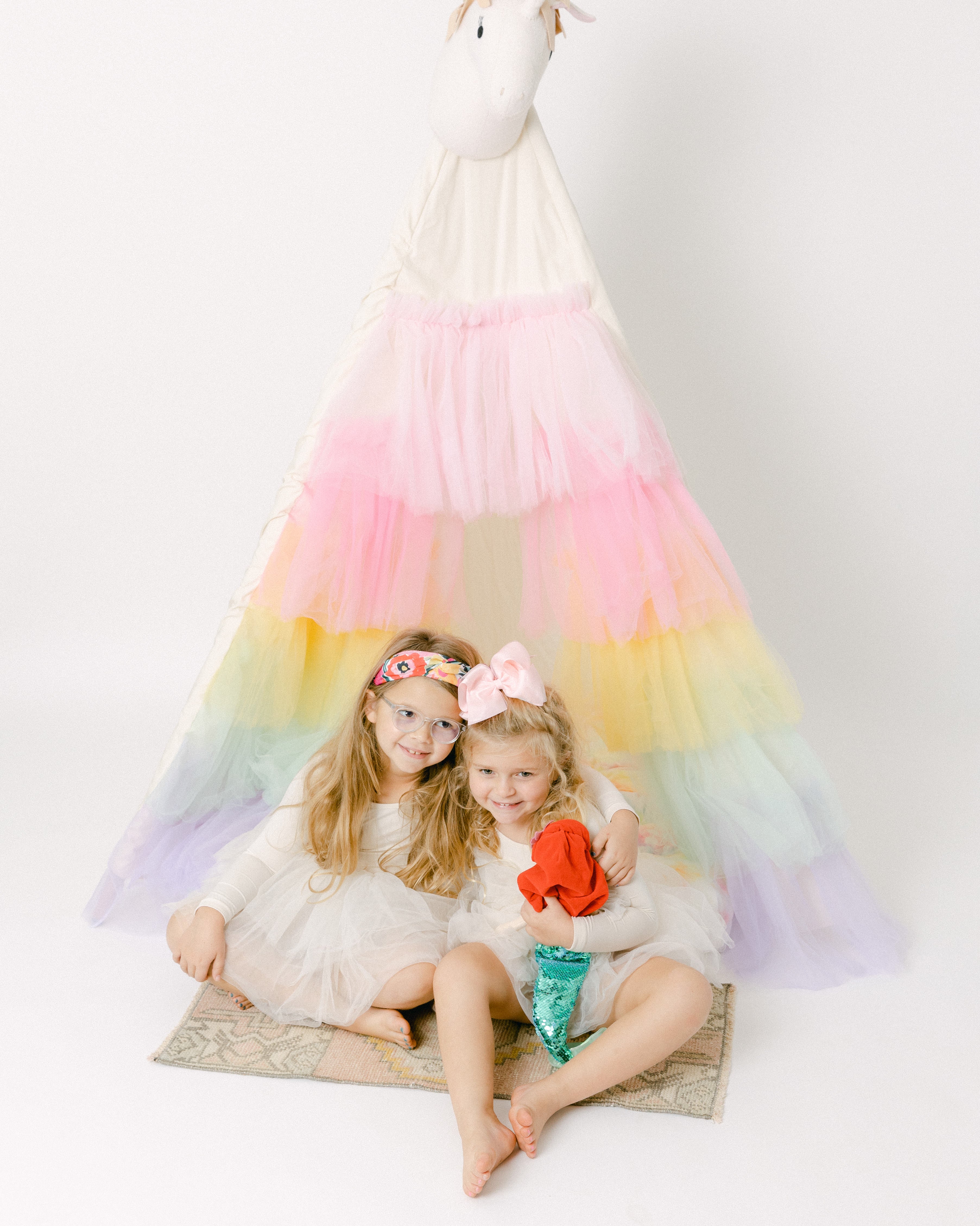 The Rainbow Tulle Play Tent
