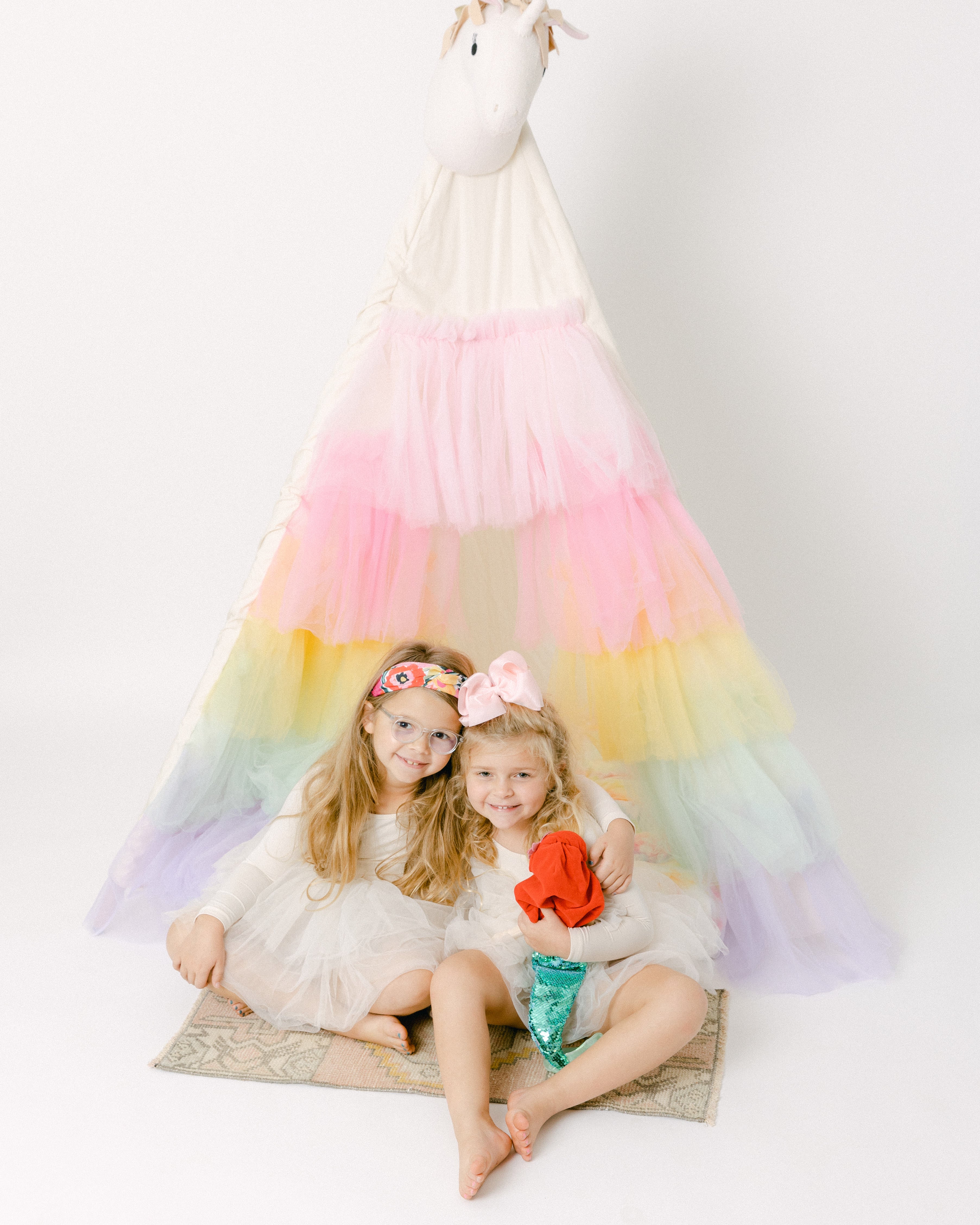 The Rainbow Tulle Play Tent
