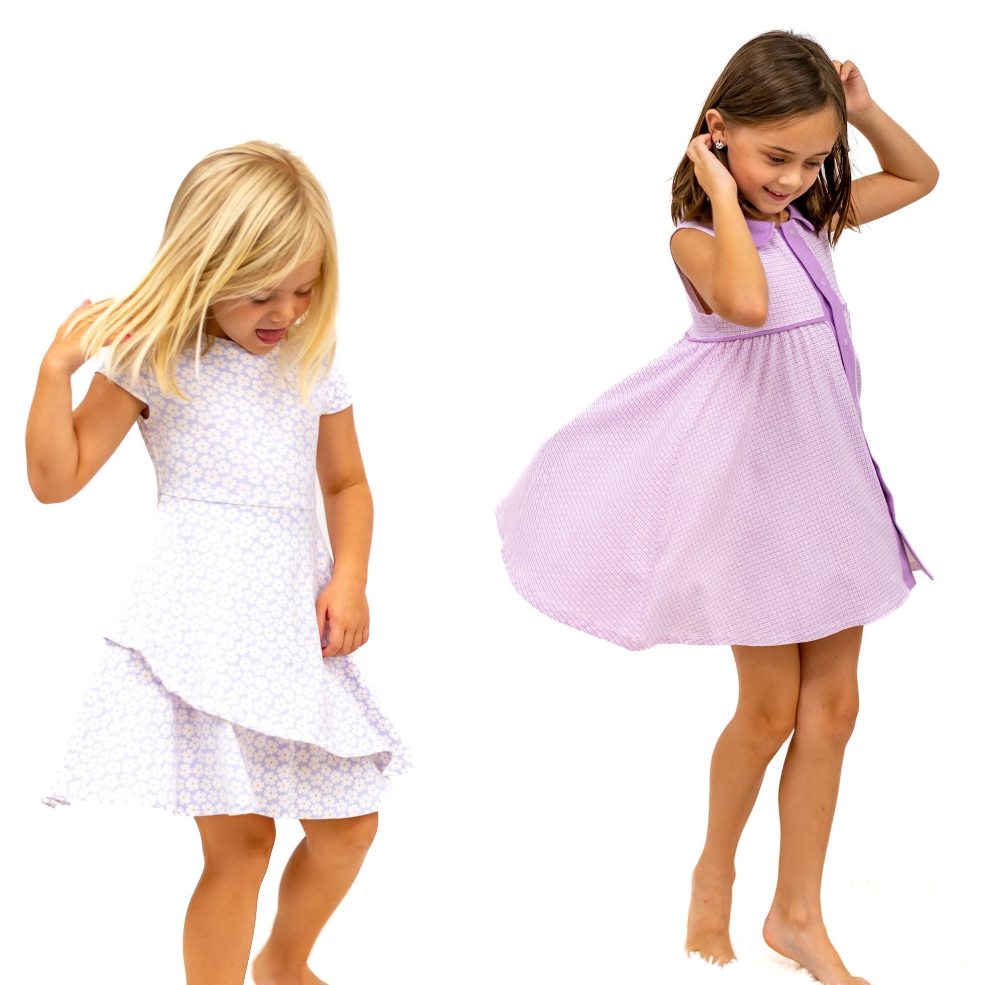 Emma's Tulip Dress - Periwinkle