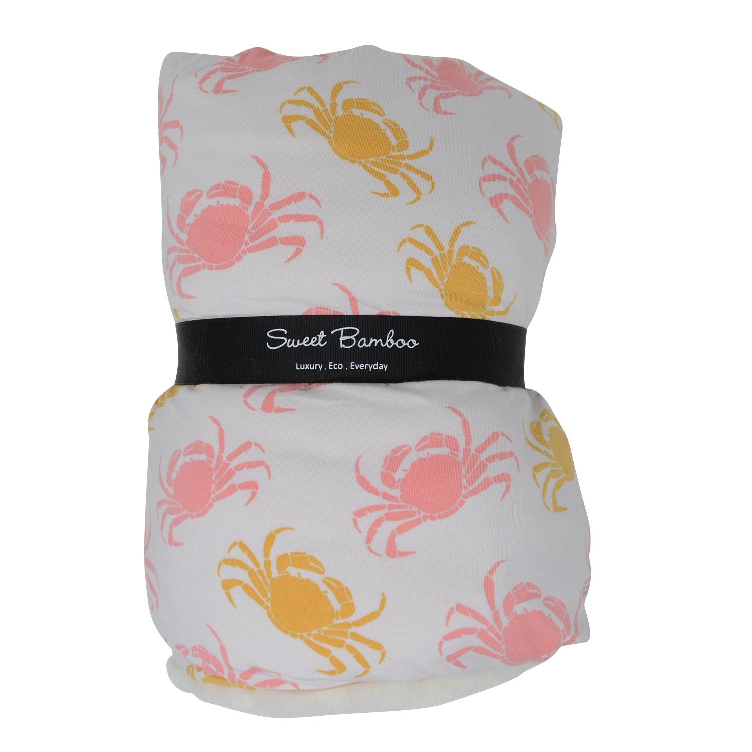 Big Kid Fur Blanket - 60 X 40 - Pink Crabs