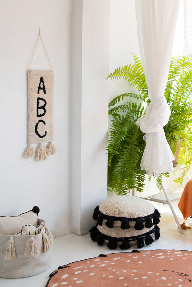 Floor Cushion Circle Black - Circle