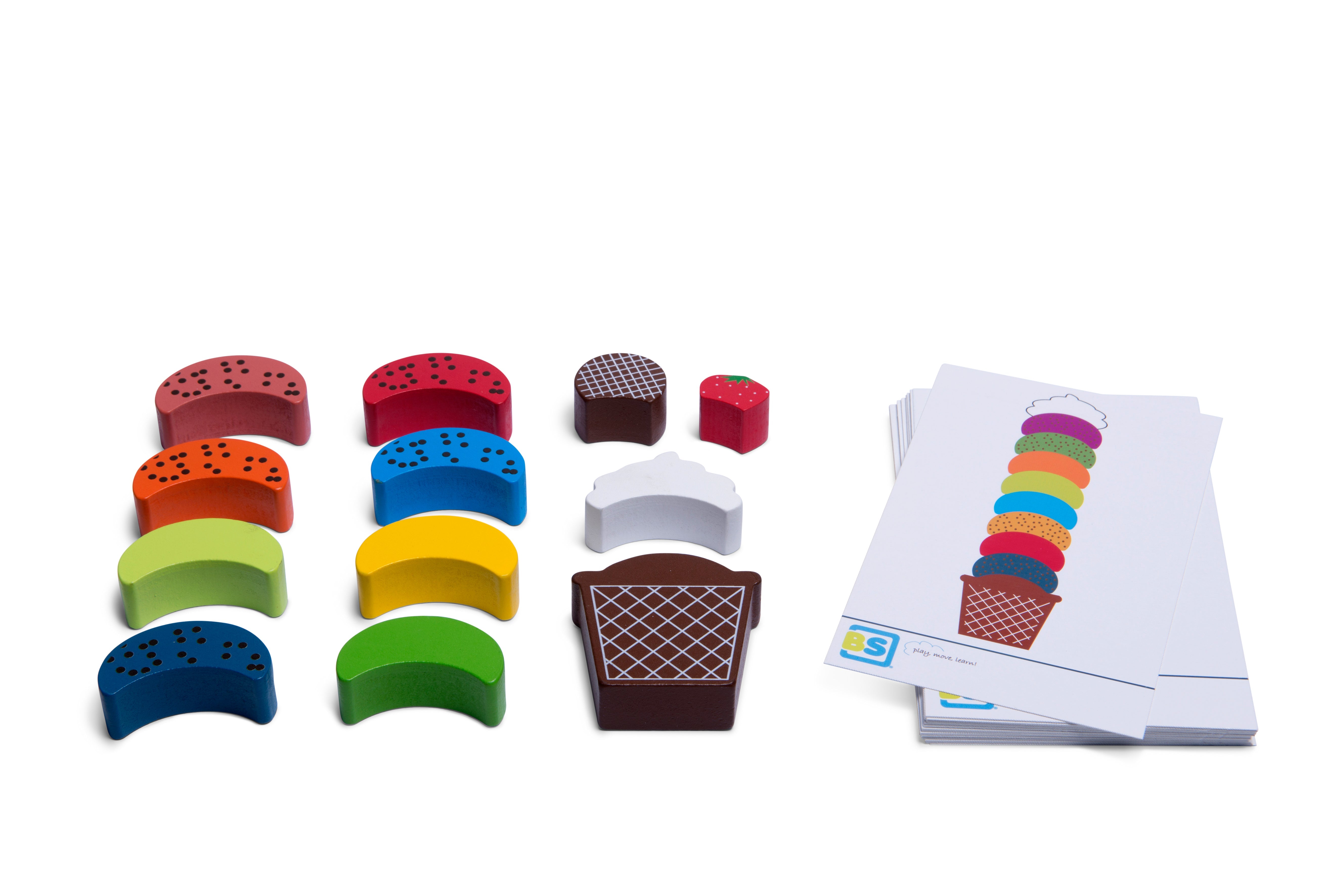 BuitenSpeel Toys Ice Dream Wooden Make-Your-Own Ice Cream Cone Game Games