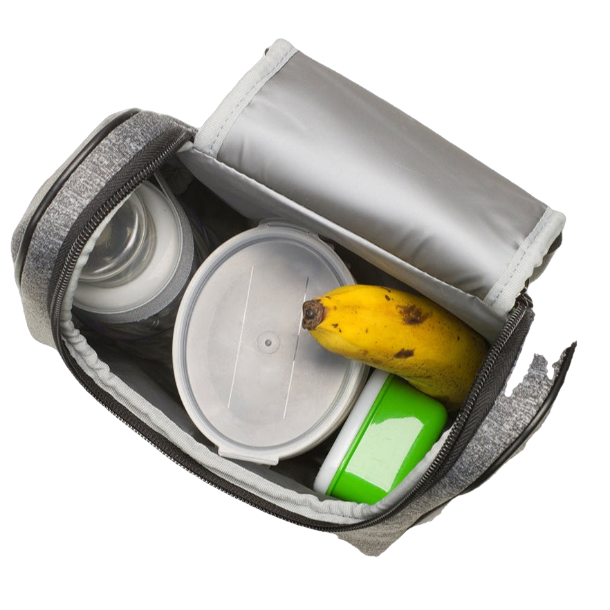 Insulated Food And Bottle Bag Scuba Grey