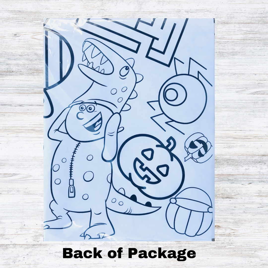 Creative Crayons Workshop Halloween Coloring Table Cover by Creative Crayons Workshop