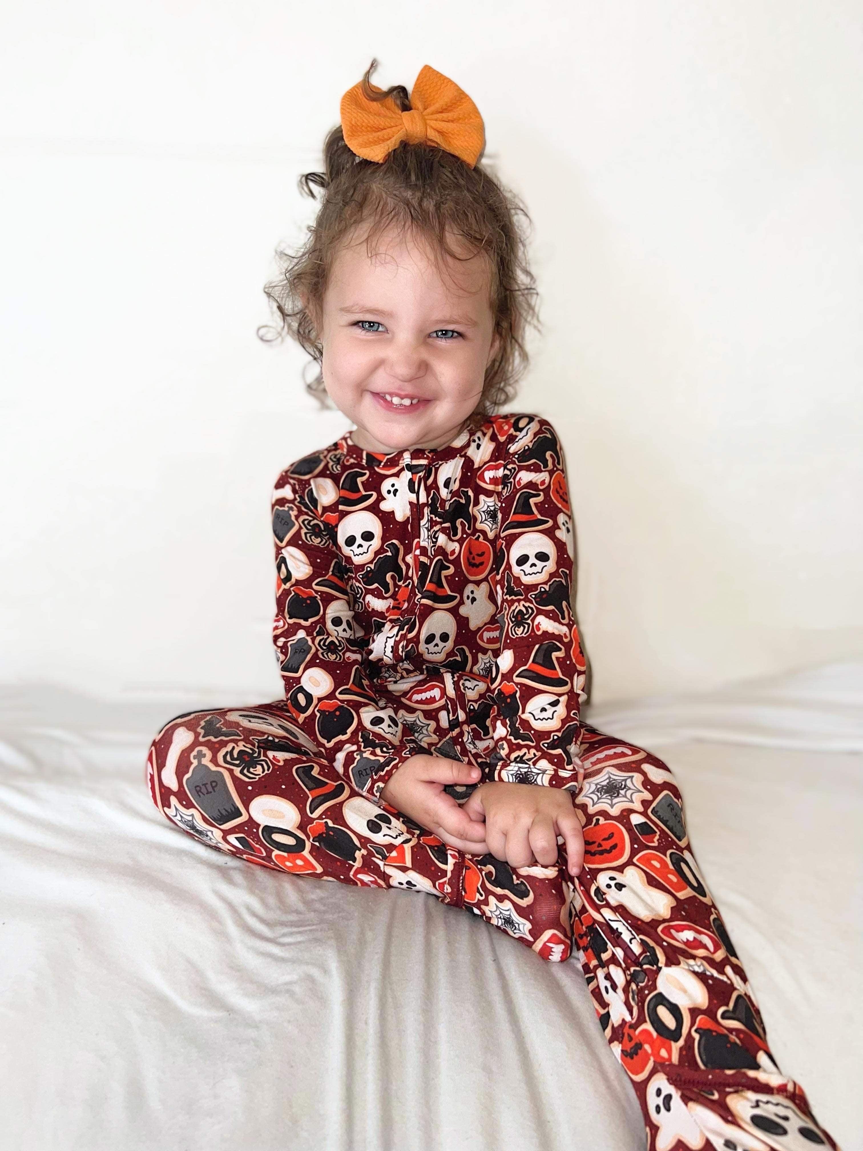 Spooky Soiree Zippered Footie