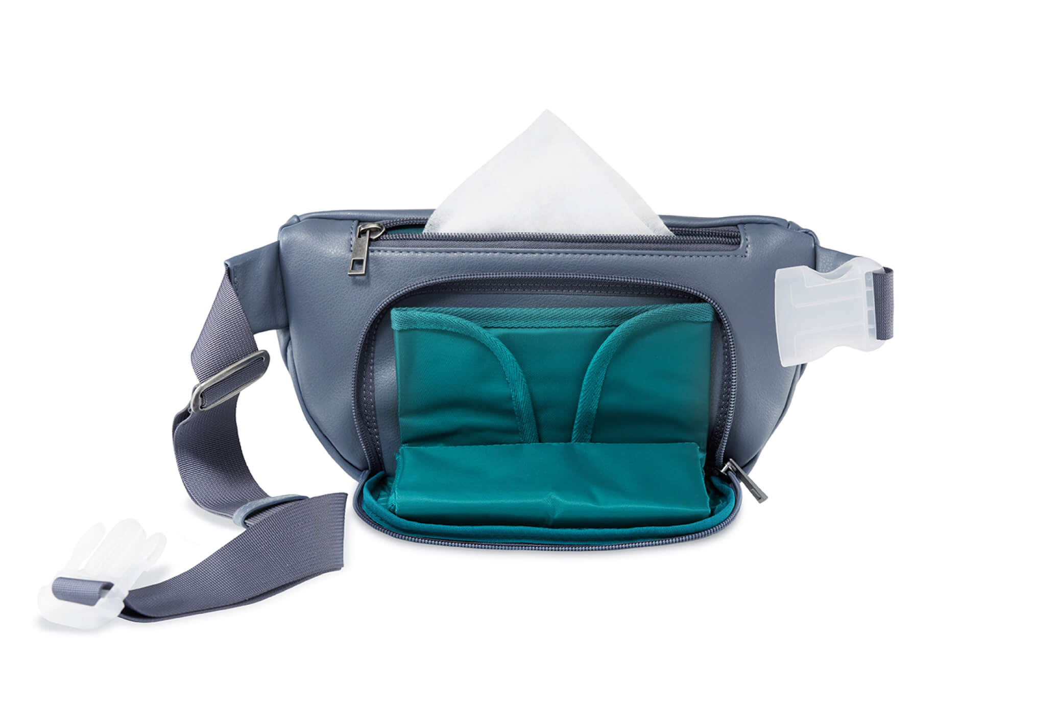 Kibou Vegan Leather Bag - Smoky Indigo