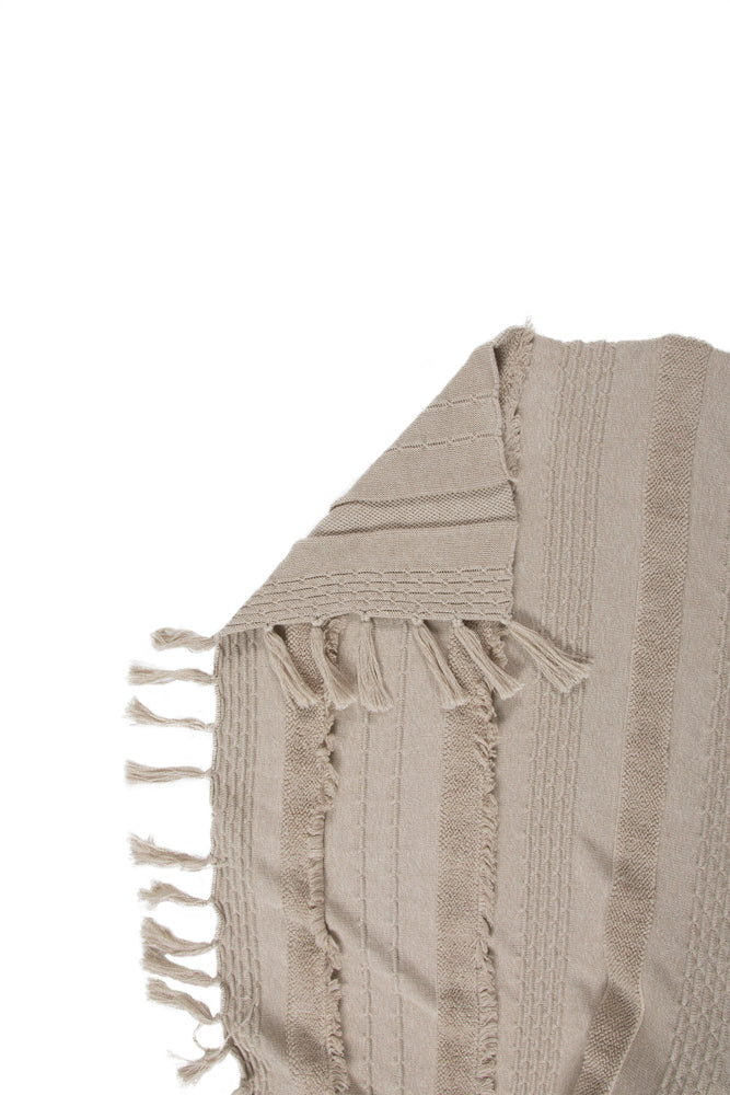 Knitted Blanket Air Dune White