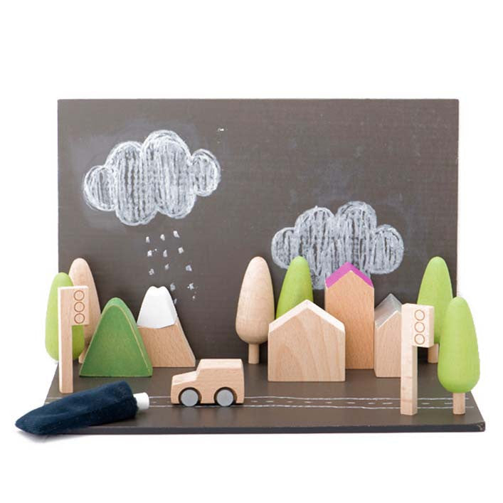 kiko+ & gg* machi - Tiny Wooden Town Building Blocks