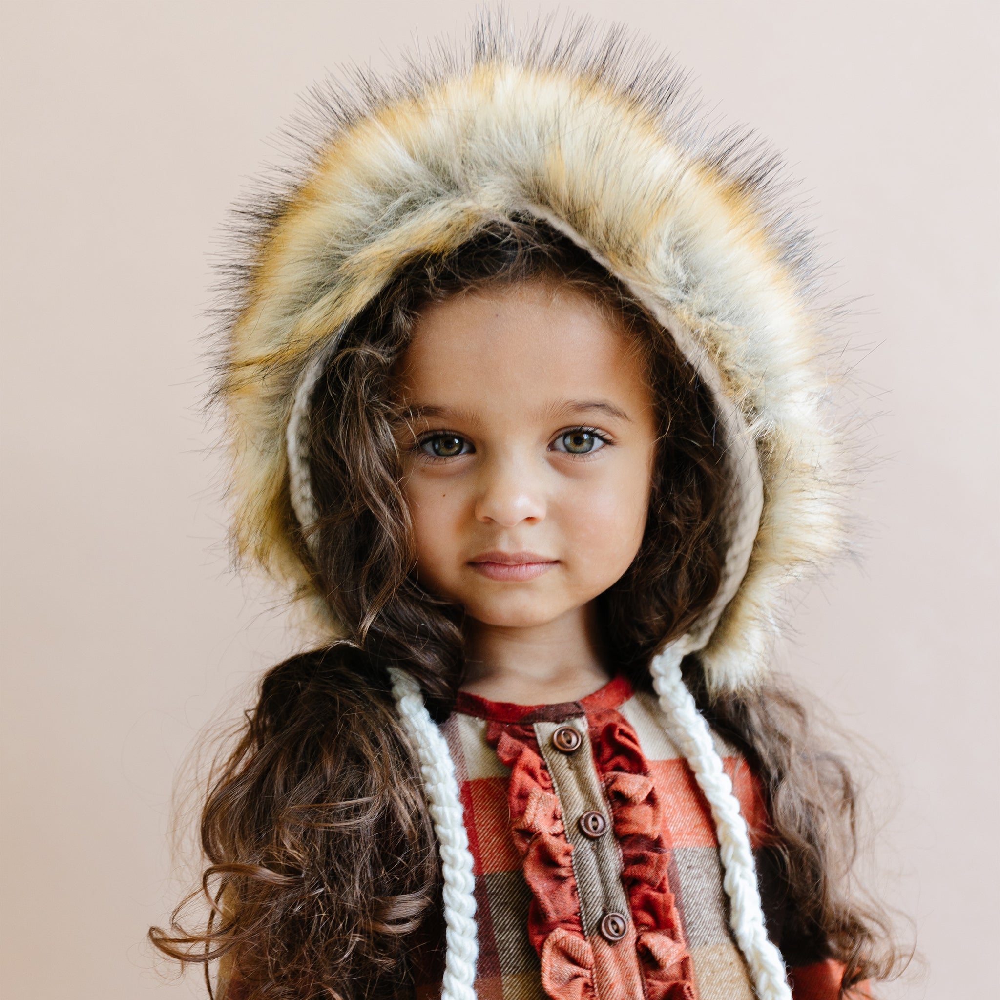 The Blueberry Hill Lennon Lion Bonnet, Cream