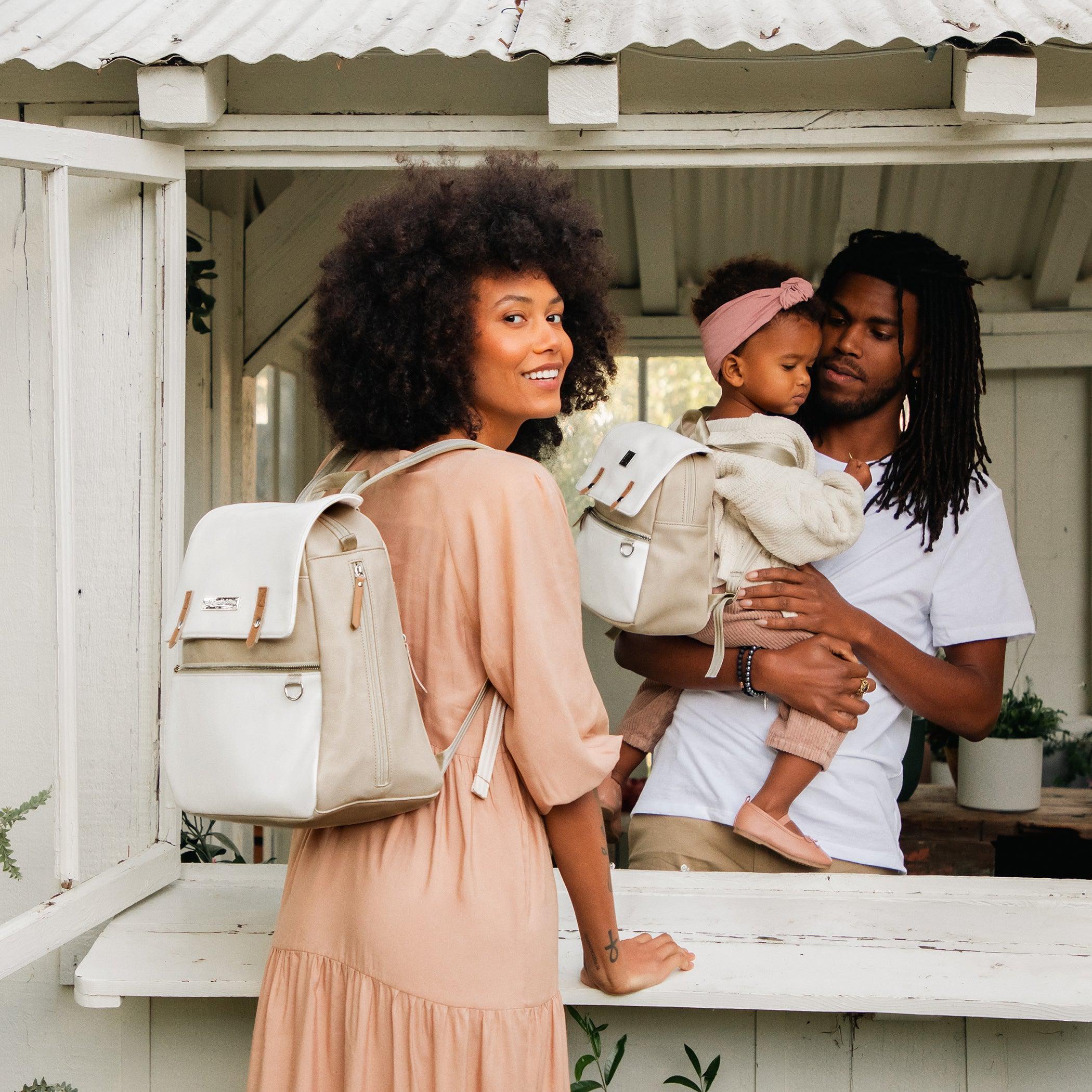 Petunia Pickle Bottom Meta Diaper Backpack in Toasted Marshmallow