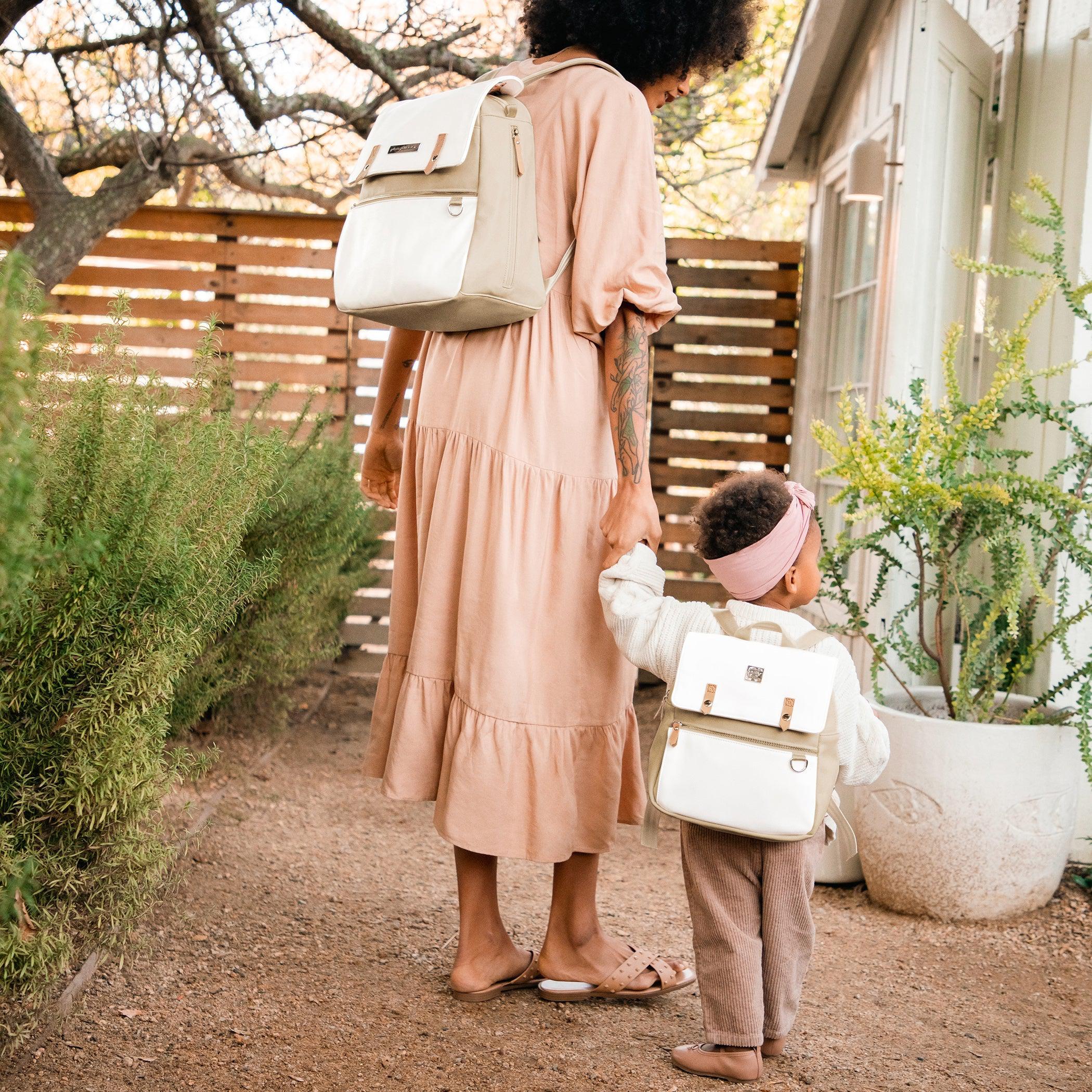 Petunia Pickle Bottom Meta Diaper Backpack in Toasted Marshmallow