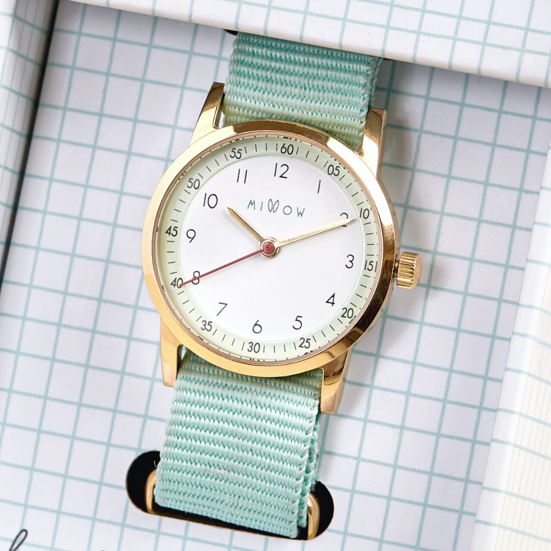Millow Paris Millow Opal Watch for Children - Watermint Strap Watche