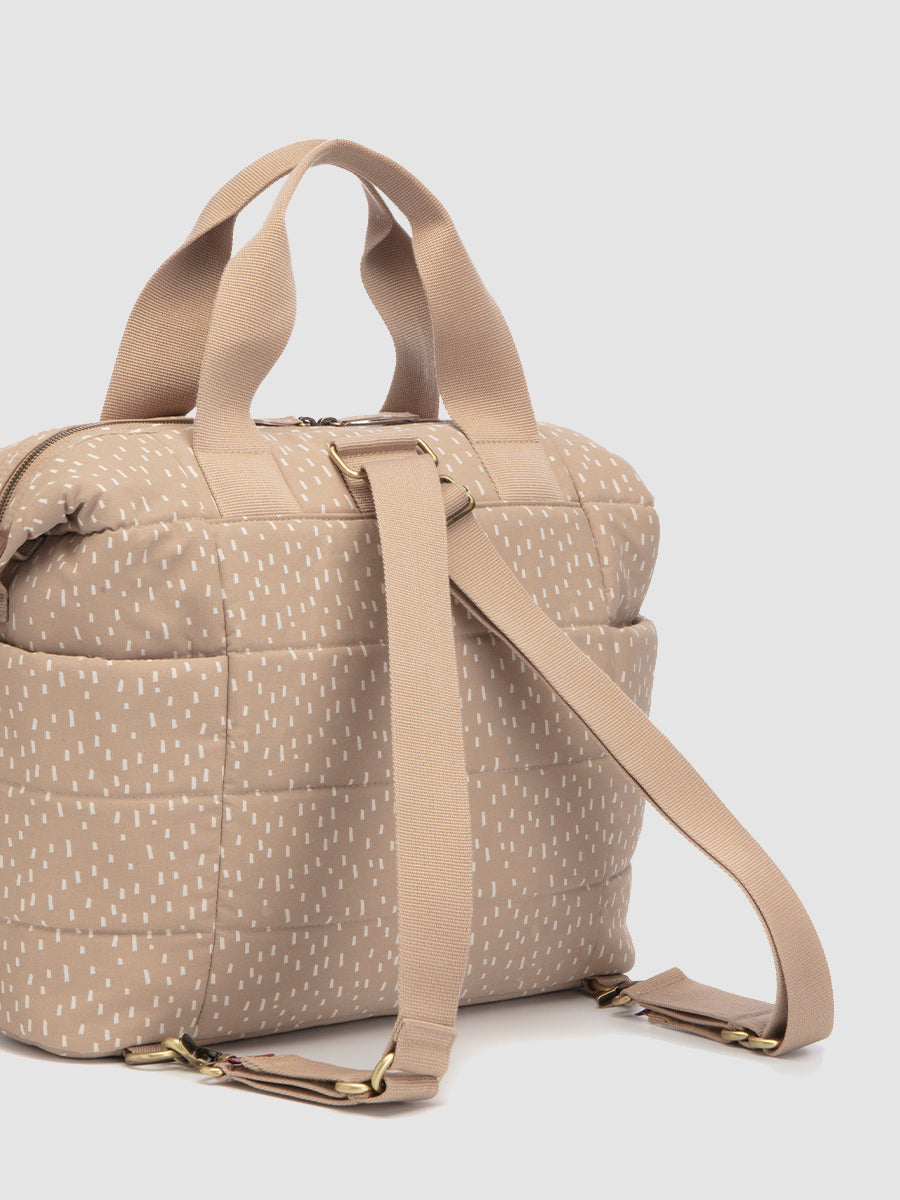 Storksak Organic Tote Seashell Rain Dots Totes