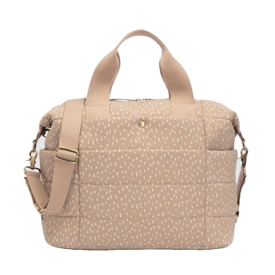 Storksak Organic Tote Seashell Rain Dots Totes