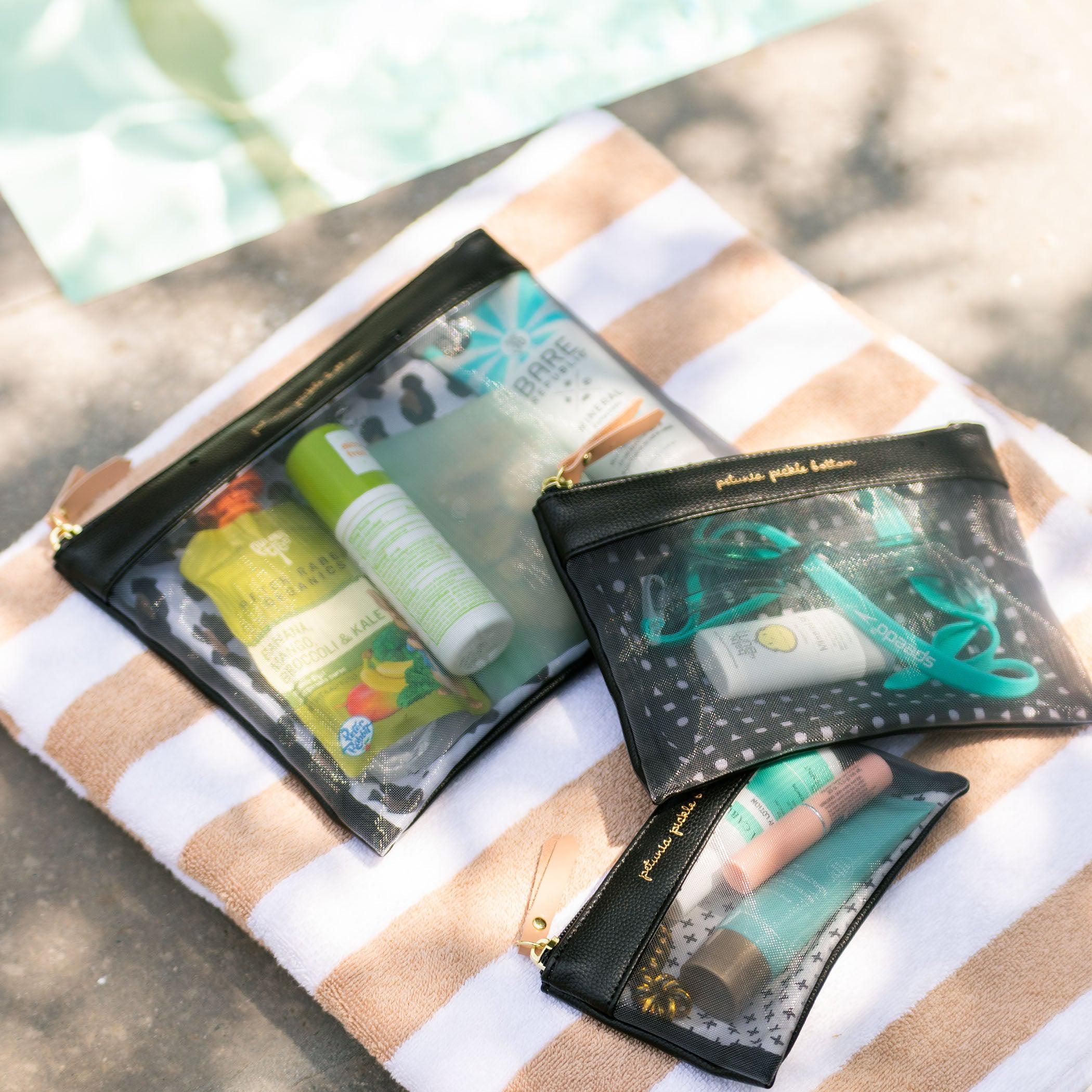 Petunia Pickle Bottom Organizer Trio in Moon Leopard Diaper Organizer