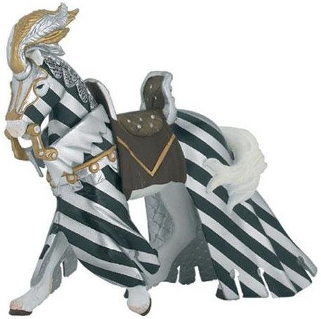 Papo France Draped Tournament Horse Silver