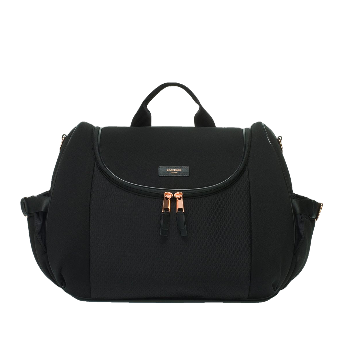 Storksak Poppy Luxe Black Shoulder Bag Shoulder Bags