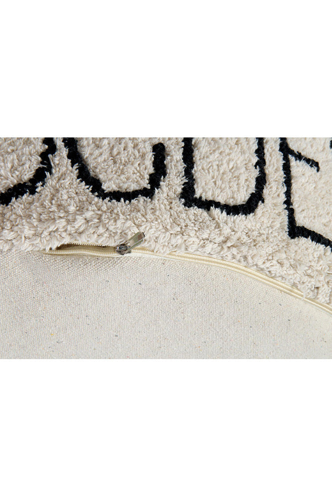 Pouf Abc Natural - Black - ABC