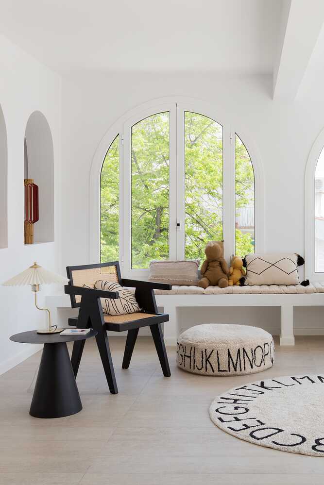 Pouf Abc Natural - Black - ABC