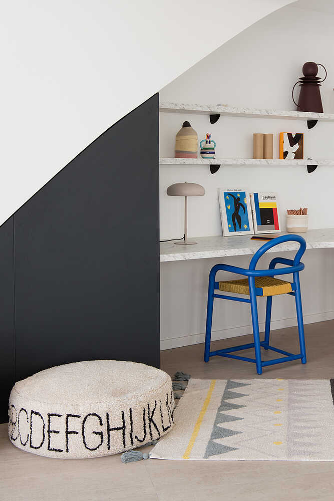 Pouf Abc Natural - Black - ABC