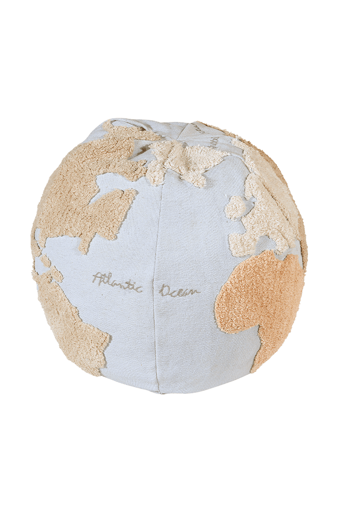 Pouf World Map - Back-to-School