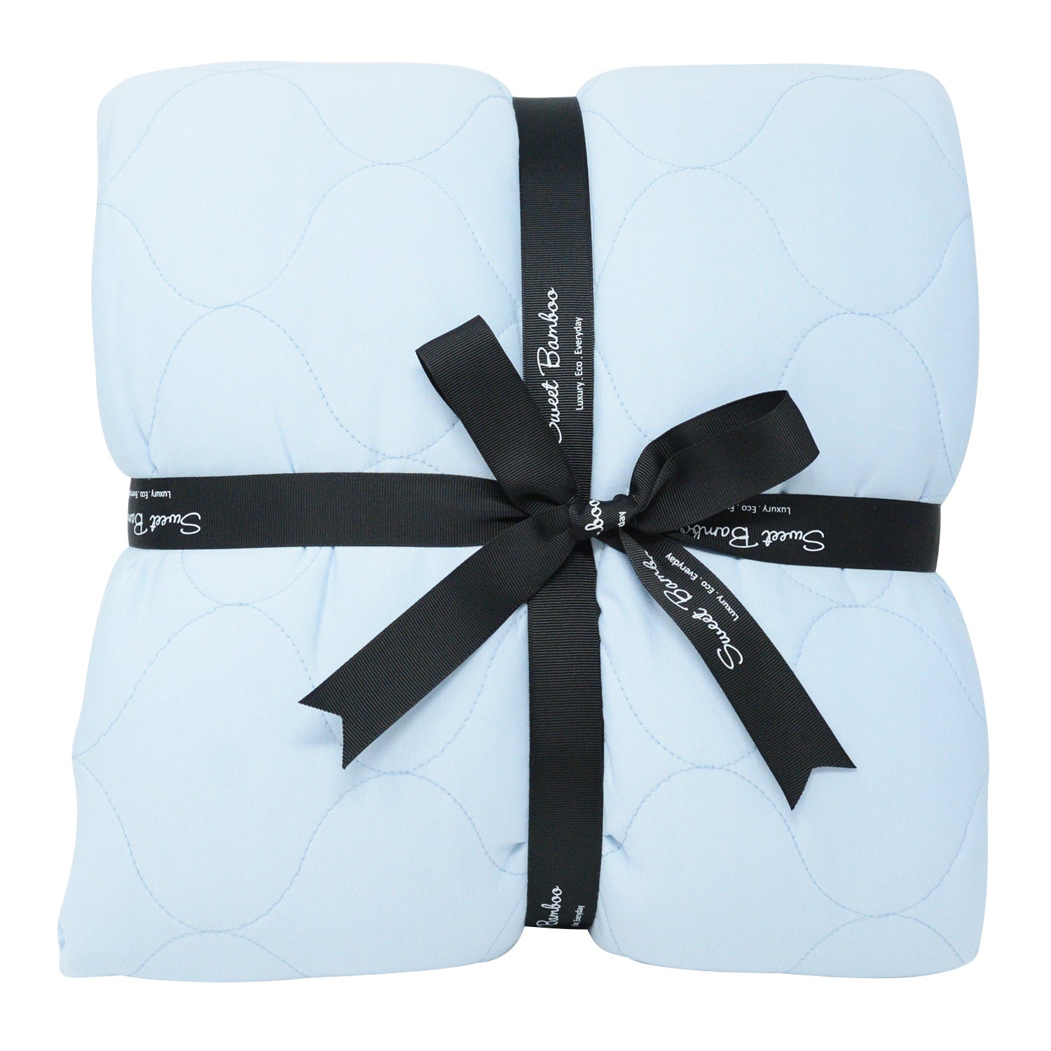 Quilted Blanket - 80 X 60 - Powder Blue