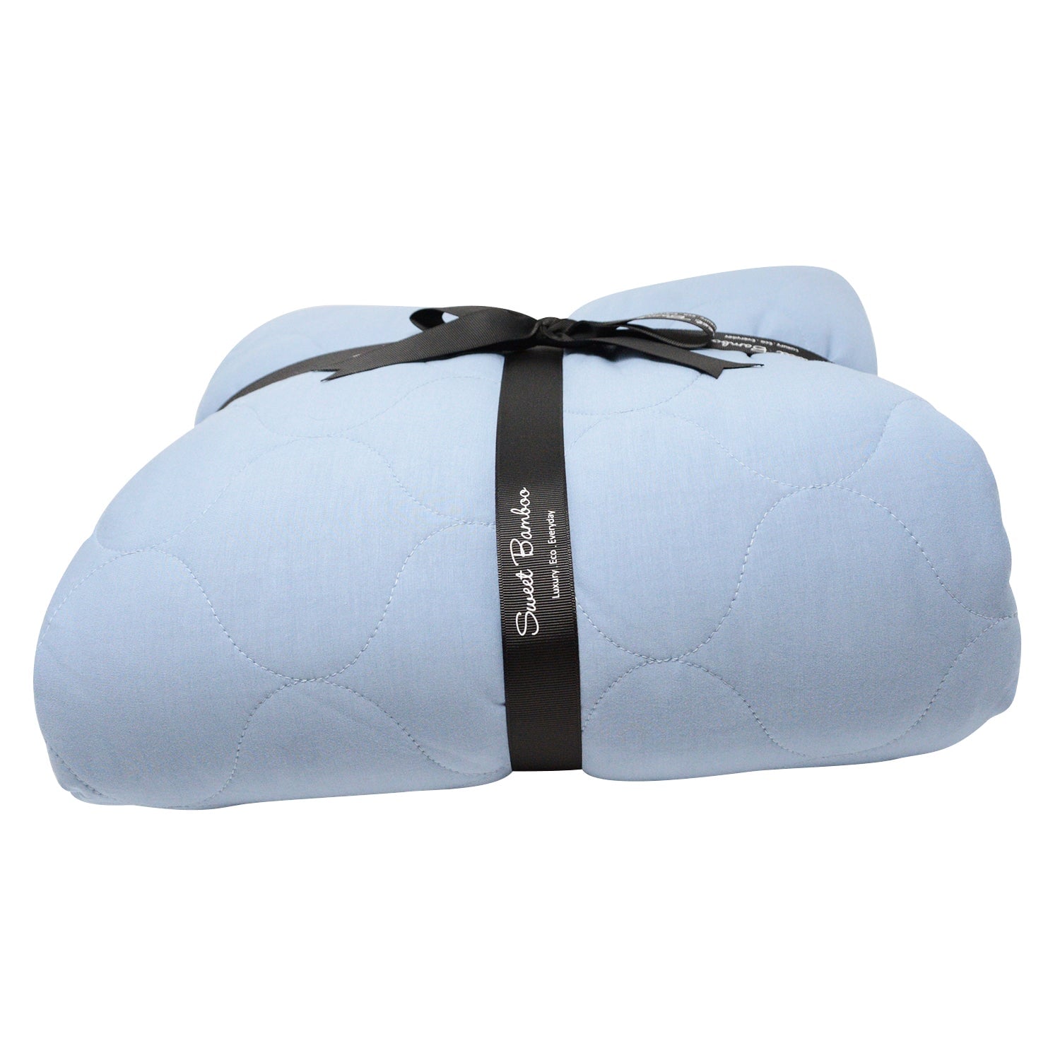 Quilted Blanket - 80 X 60 - Faded Denim