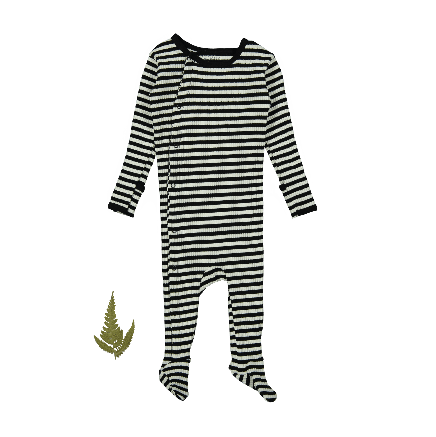 The Printed Snap Romper - Stripe