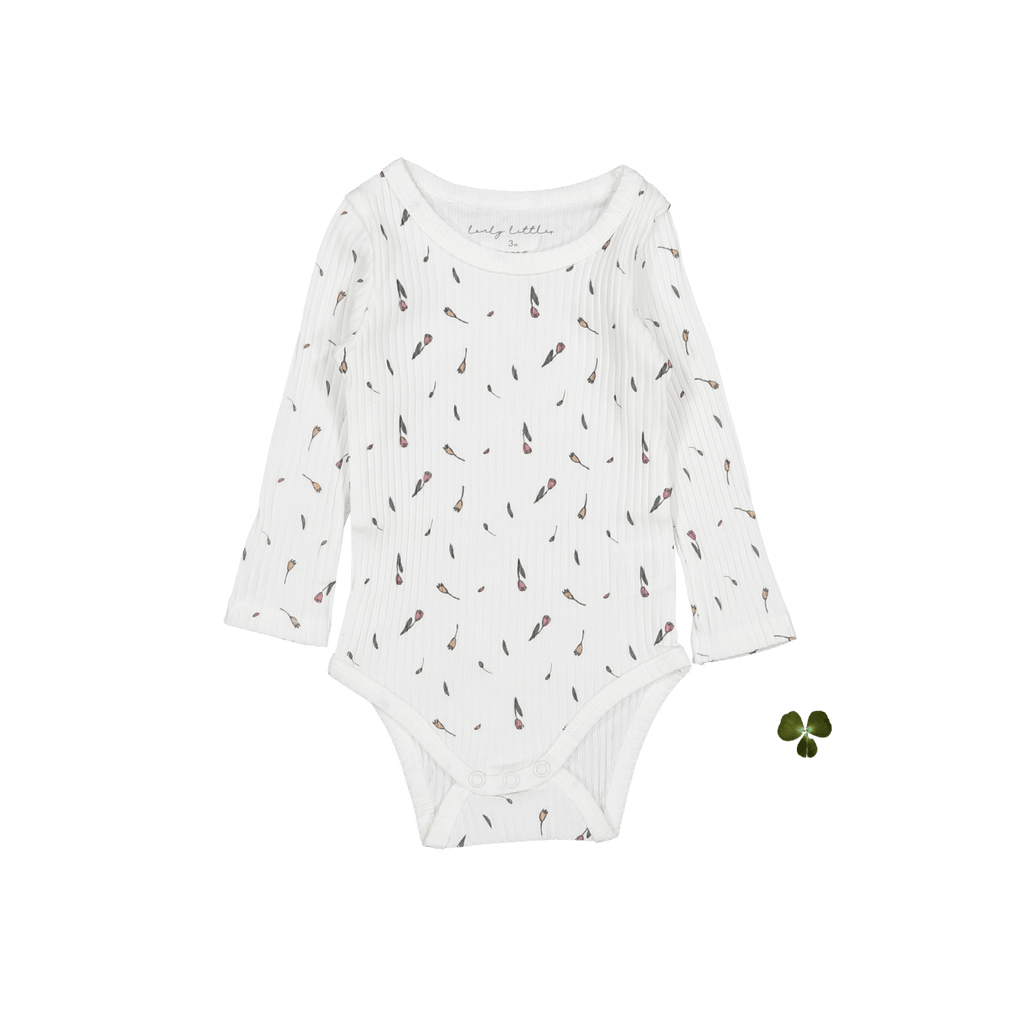 The Printed Long Sleeve Onesie - Tulip