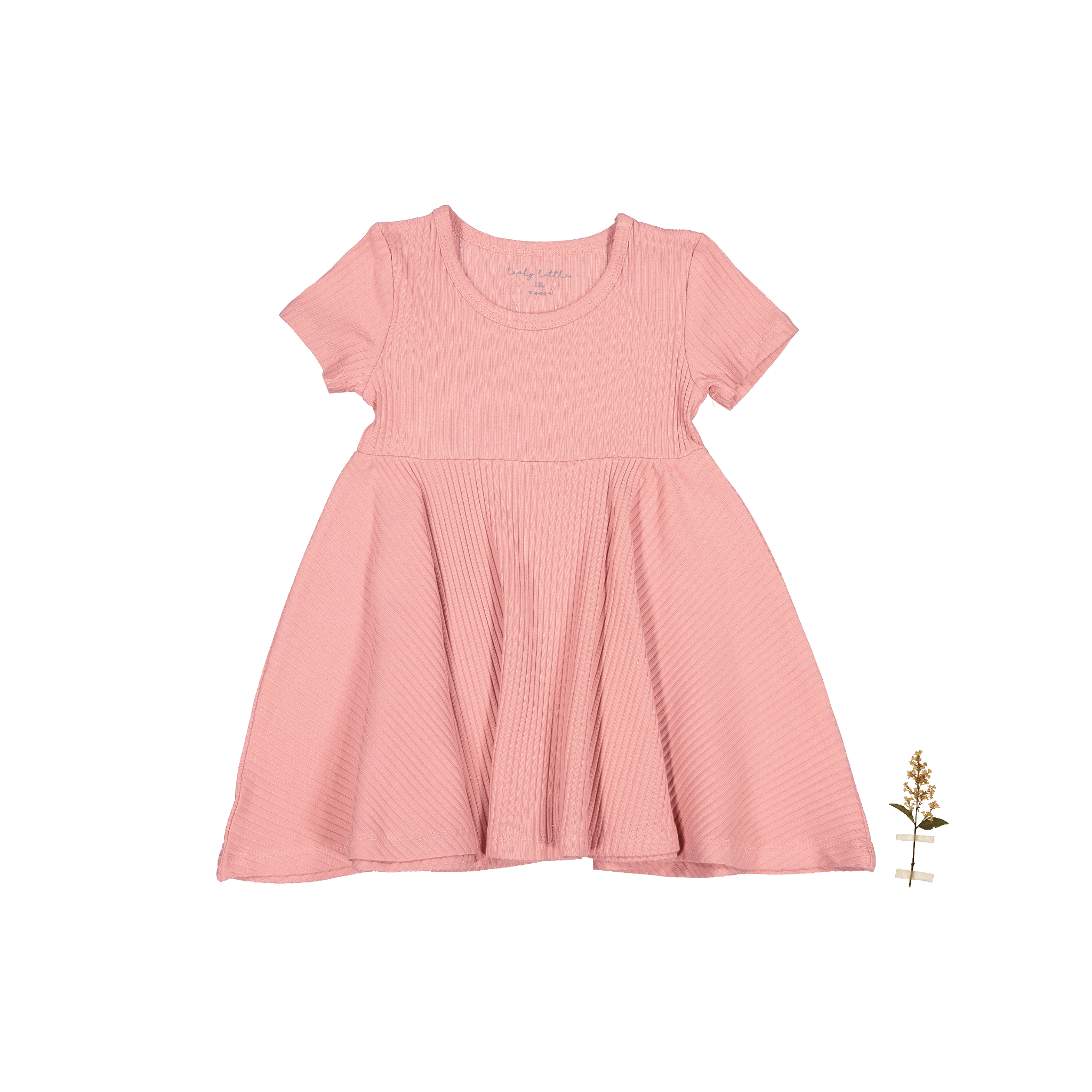 The Short Sleeve Dress - Rose