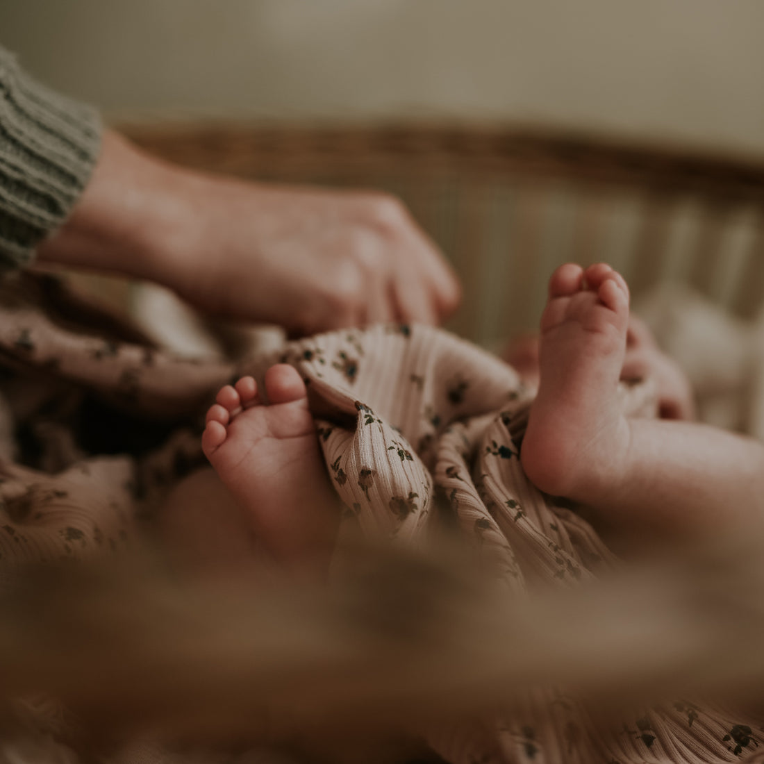 The Printed Pixie Bonnet - Floral Blush