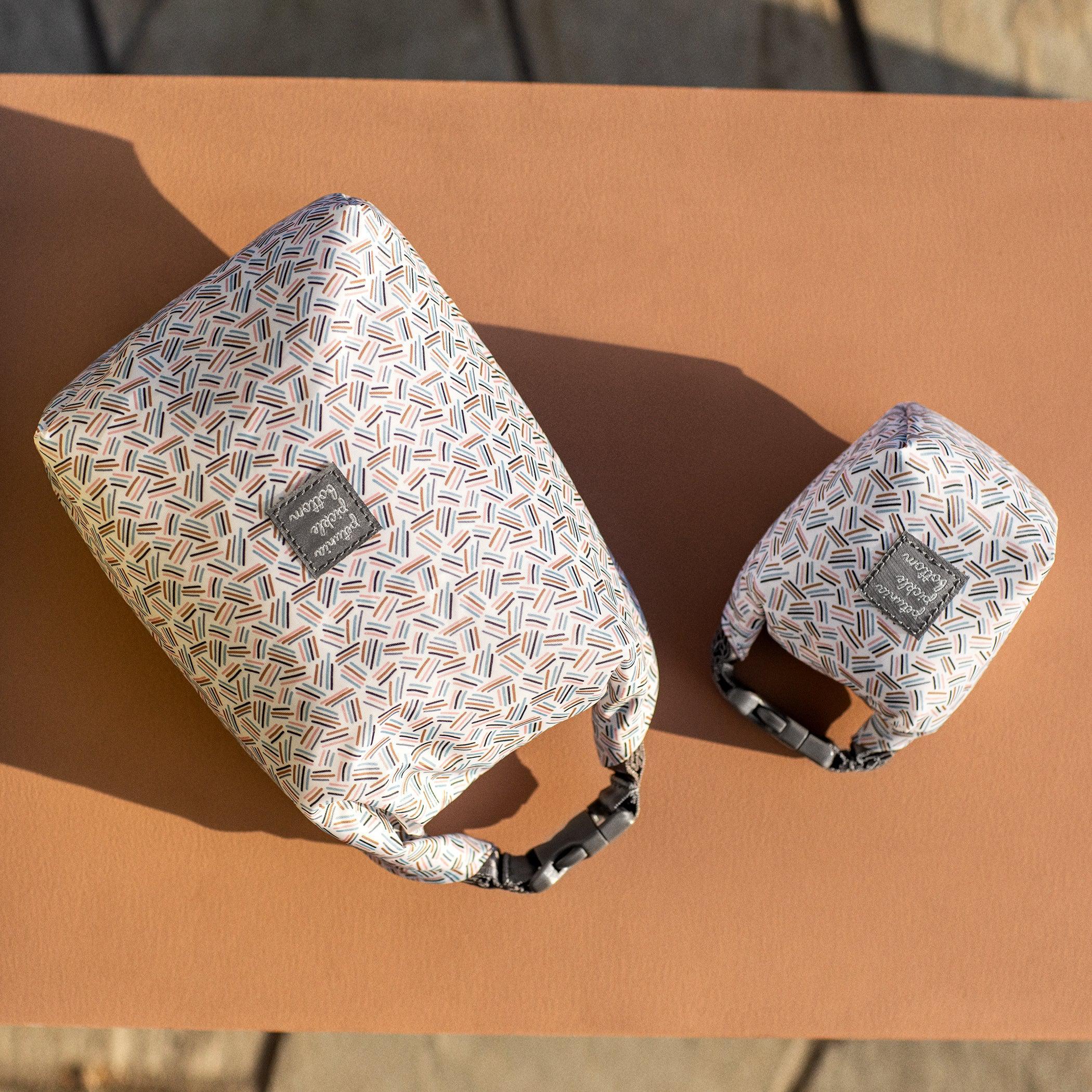 Petunia Pickle Bottom Sip Double Bottle Holder in Celebration Bottle Bag