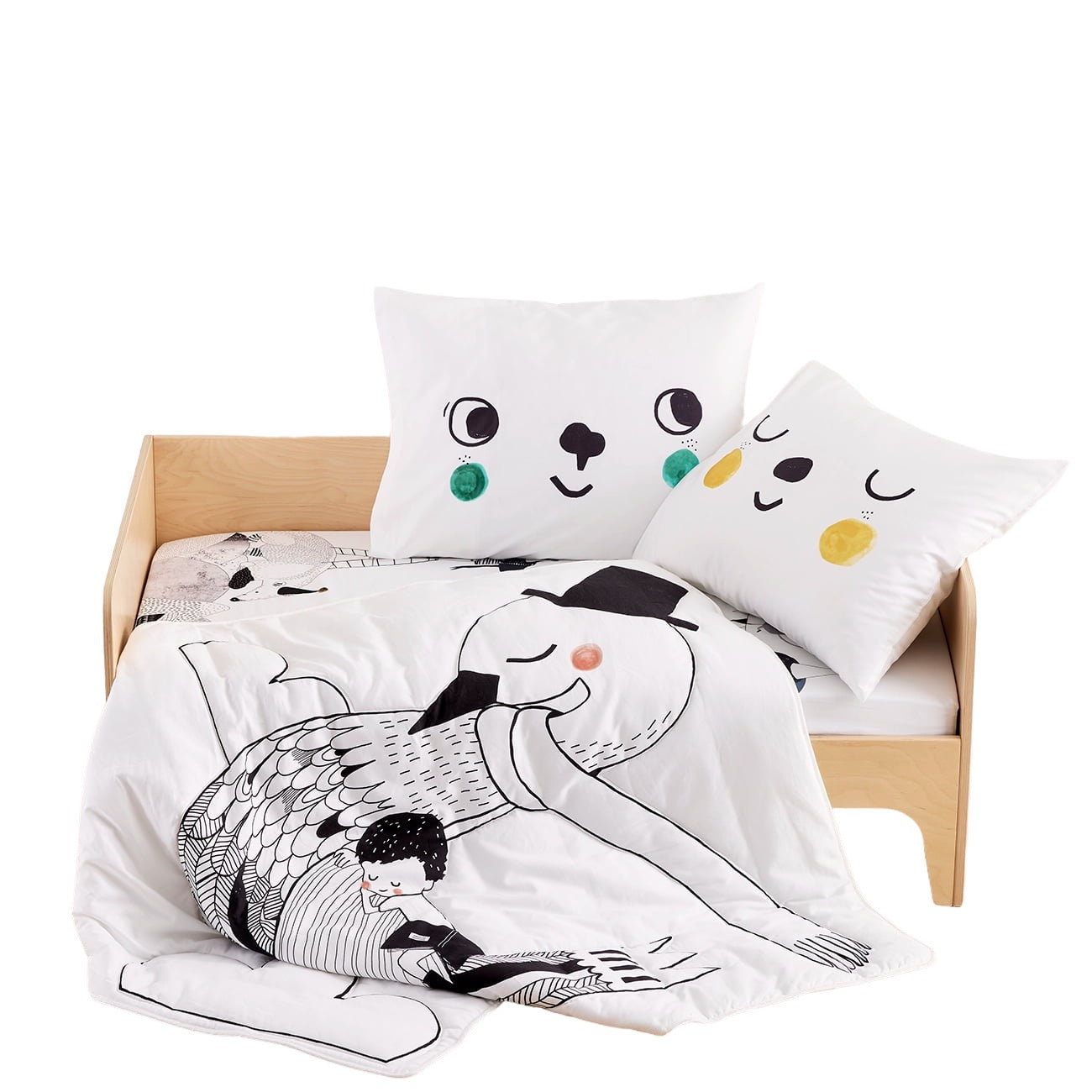 Swan Toddler Bedding Set