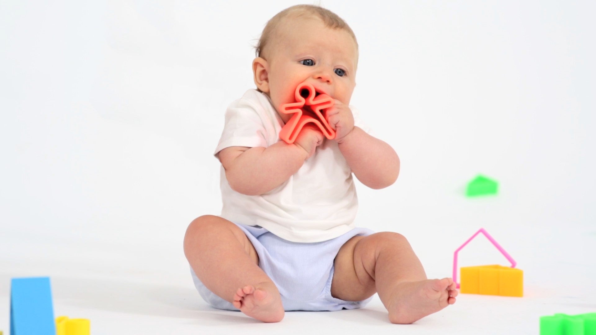 Neon Blue Kid in House