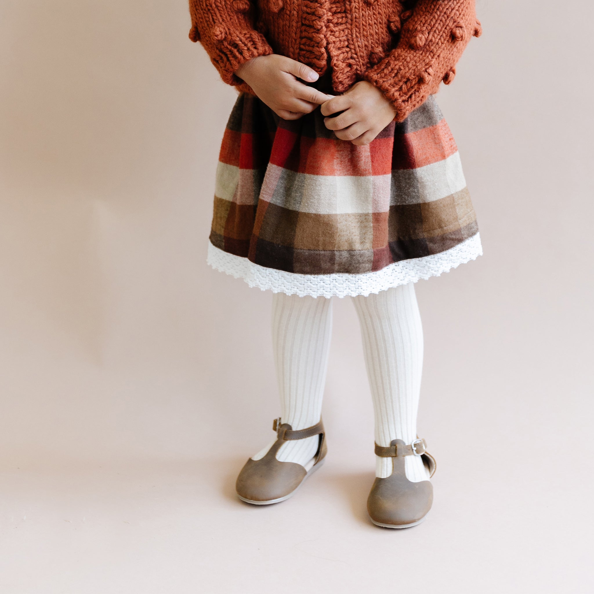 The Blueberry Hill Cotton Tights, Oat