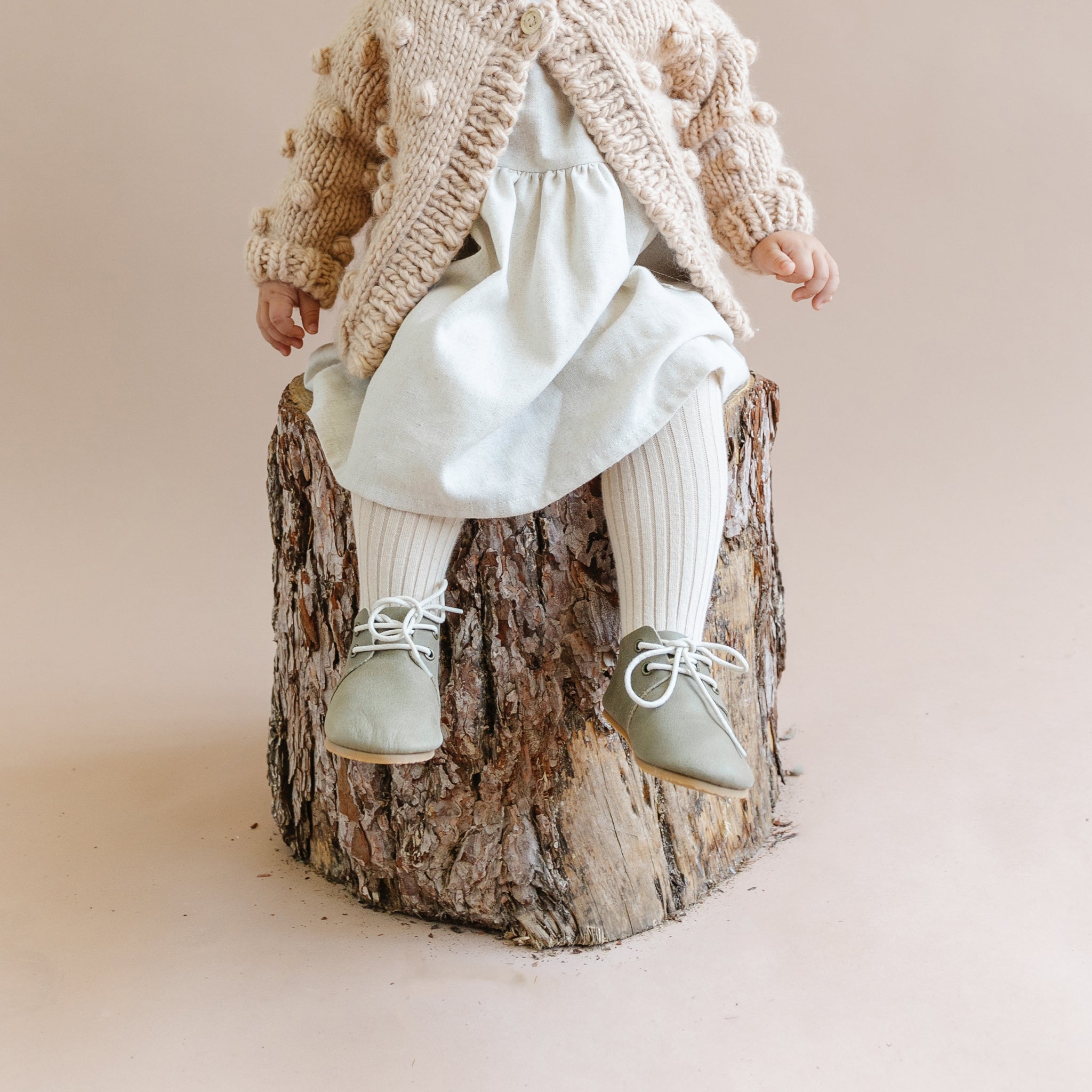 The Blueberry Hill Cotton Tights, Oat