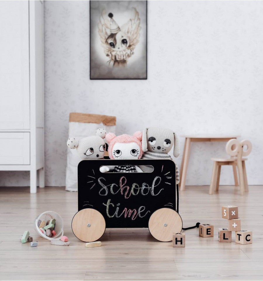 Toy Chest on Wheels - Blackboard