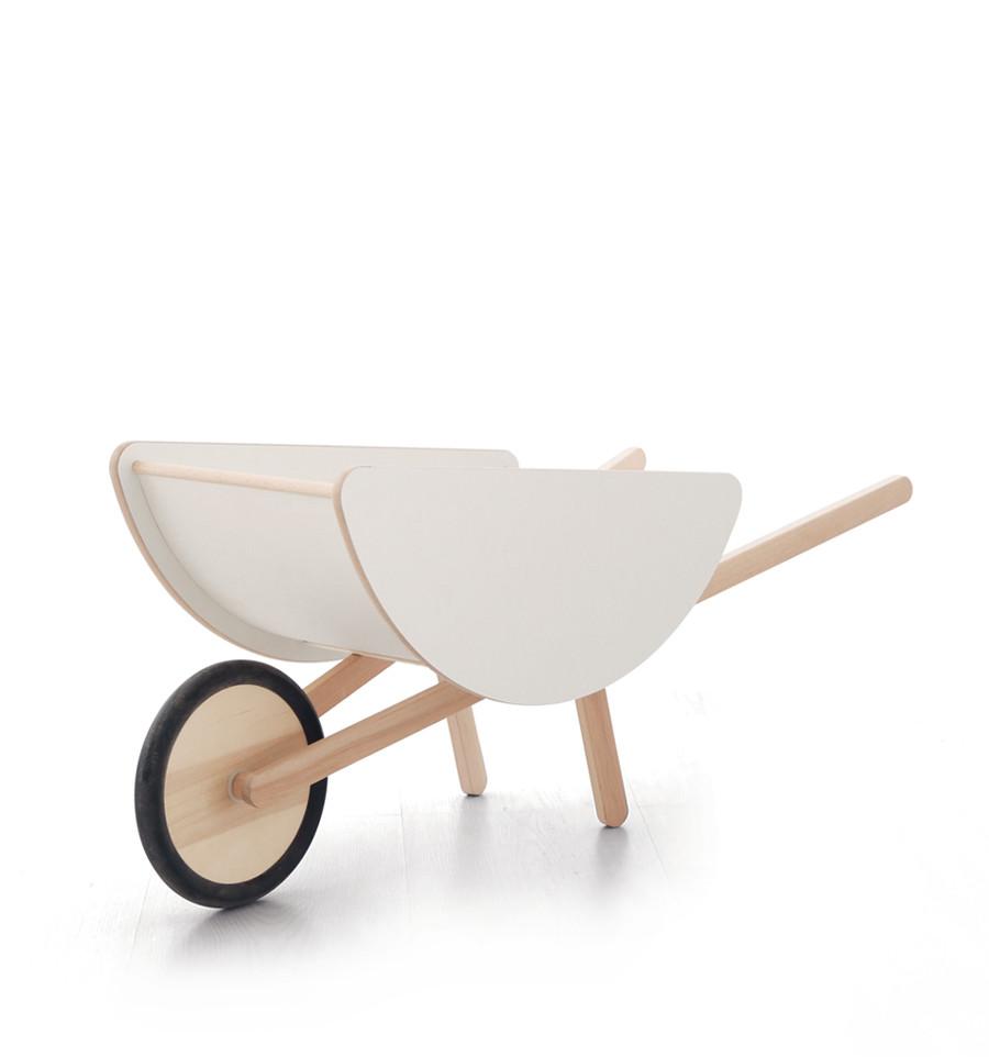 Wooden Toy Wheelbarrow for Kids